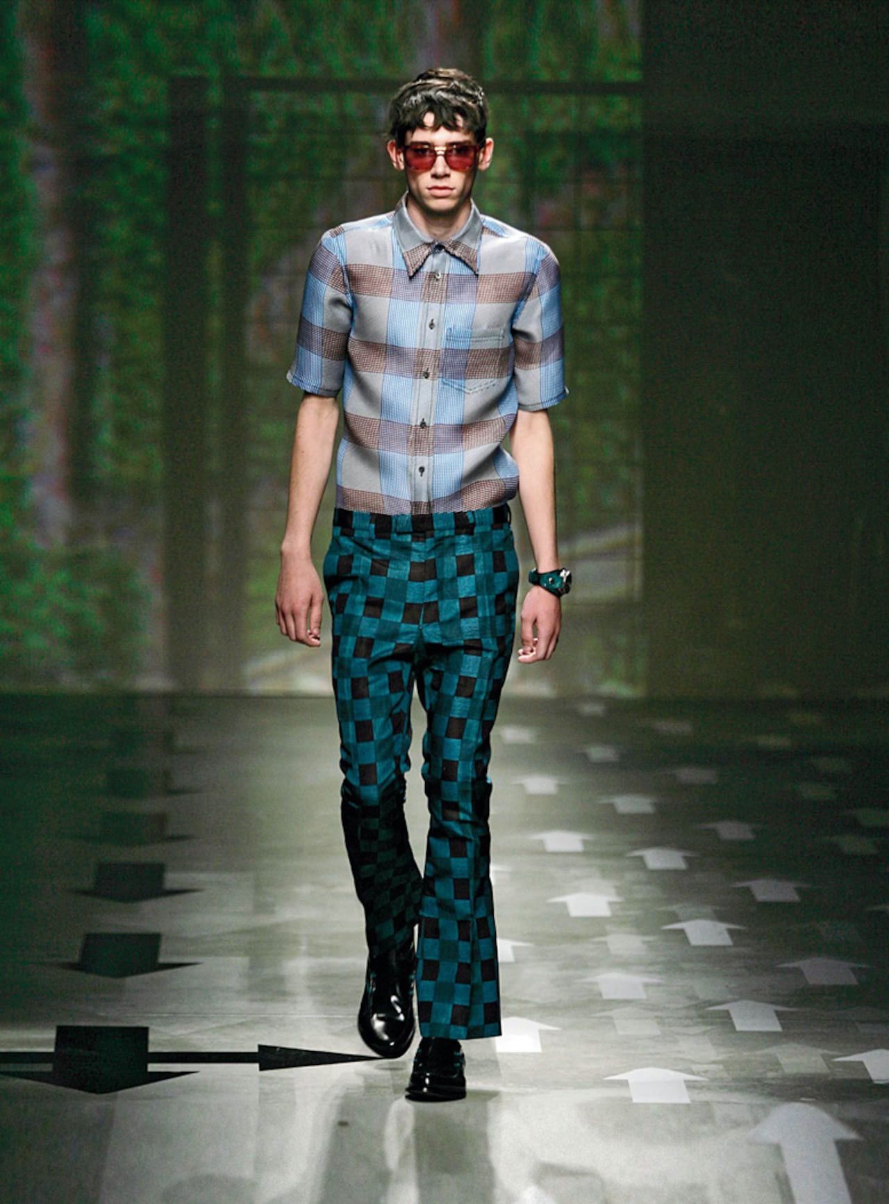 Prada PRADA SS08 check-motif shirt Size US L / EU 52-54 / 3 - 3 Thumbnail