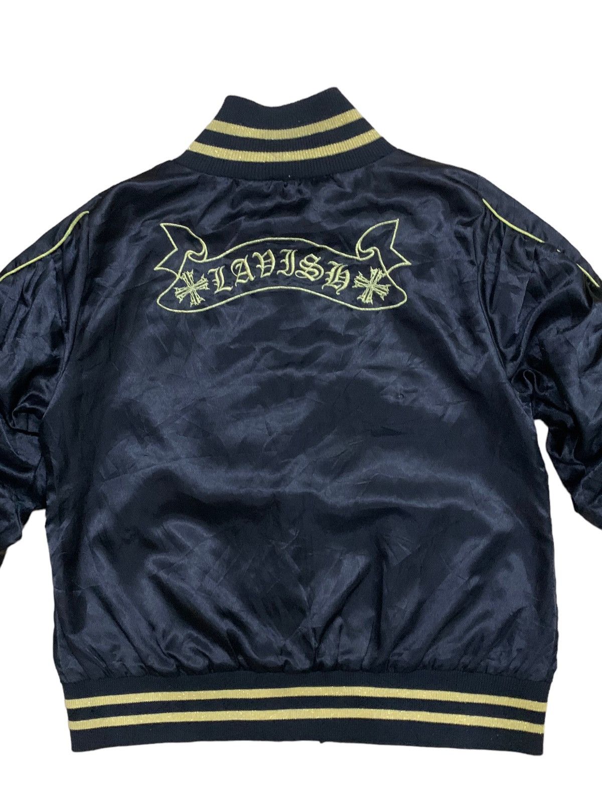 If Six Was Nine × Japanese Brand × Le Grande Bleu (L.G.B.) Vintage Japanese Satisfy One’s Skulls Punk Jacket Size US L / EU 52-54 / 3 - 6 Thumbnail