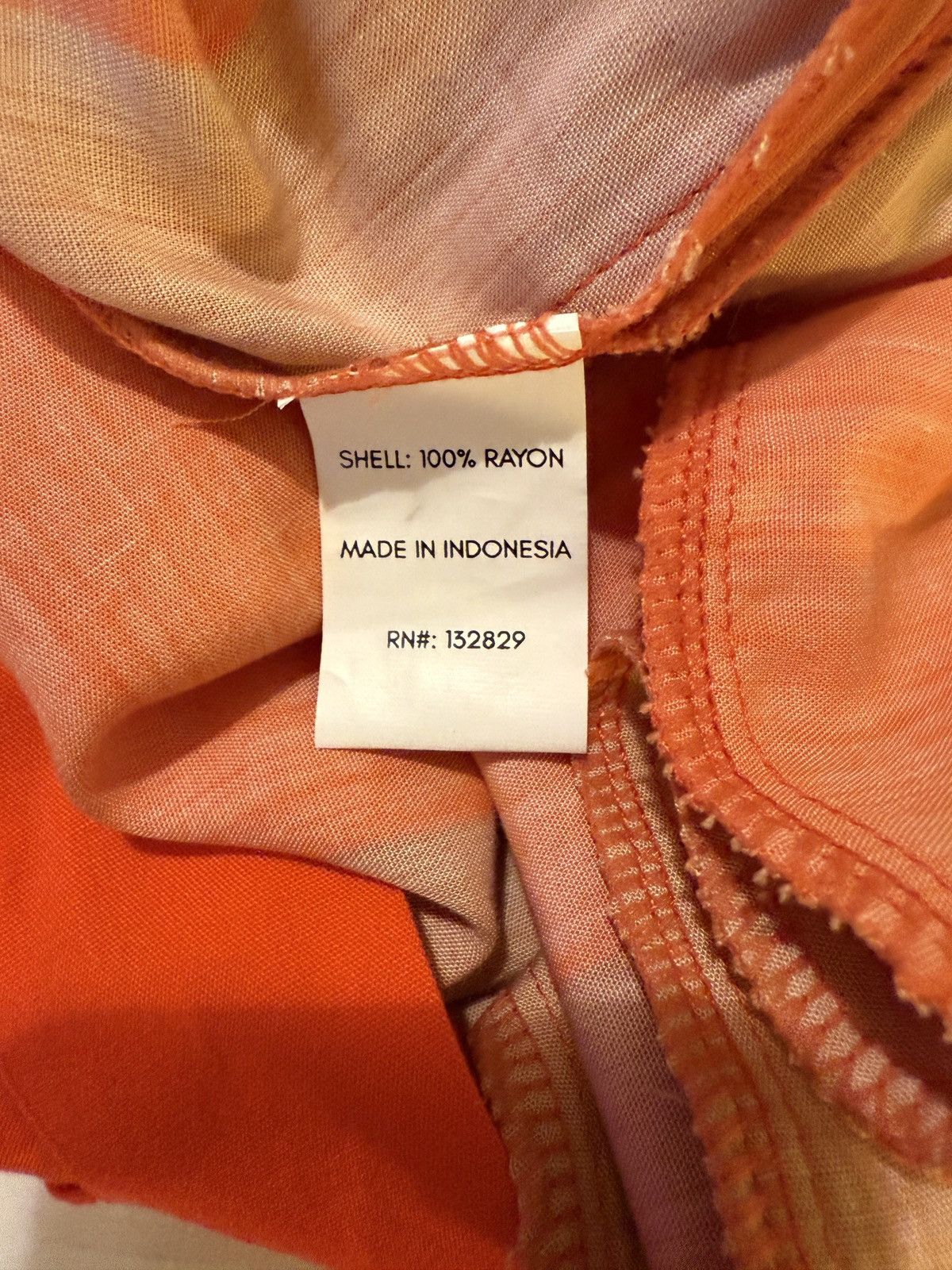 Lovers and Friends Lovers + FRIENDS Orange Colorblock Rayon Wide Leg Capri Pant Size 26" / US 2 / IT 38 - 3 Thumbnail