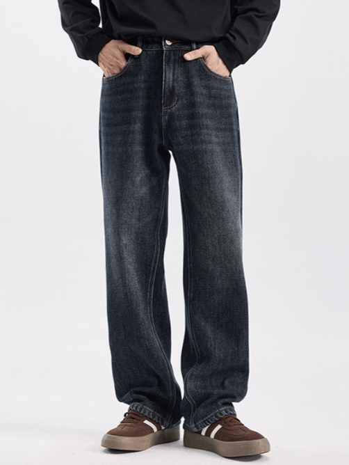 Japanese Brand × Jean American retro men's loose trendy straight jeans Size US 32 / EU 48 - 1 Thumbnail