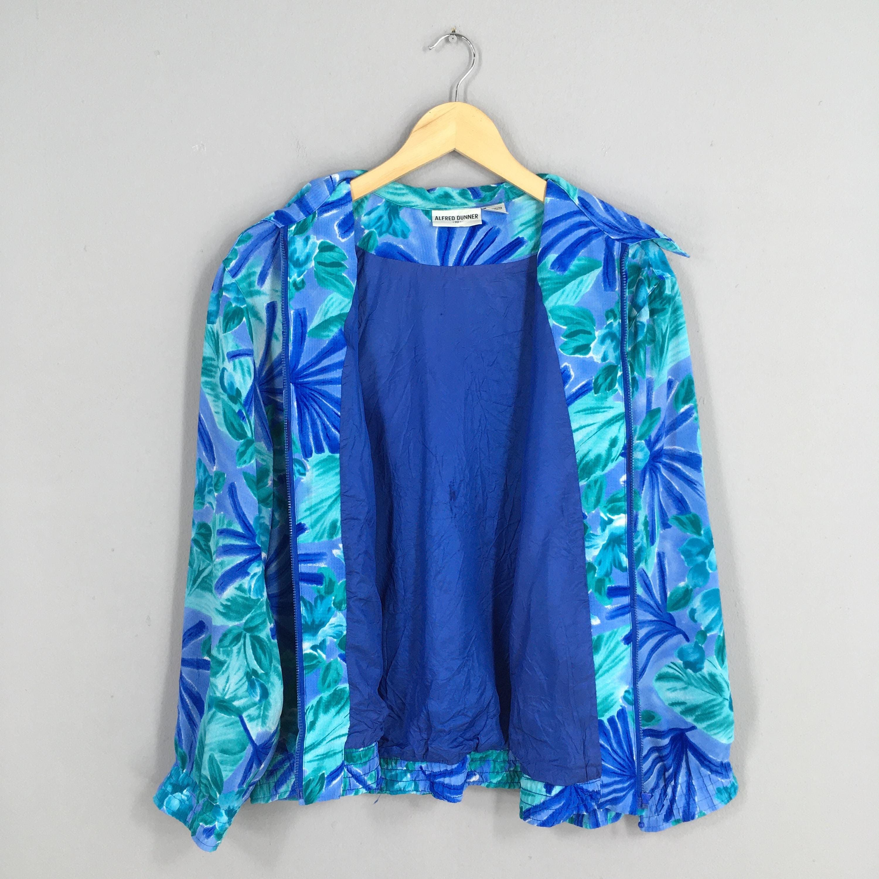 Designer × Vintage Vintage Alfred Dunner Leaves Graphic Ladies Jacket Medium Size M / US 6-8 / IT 42-44 - 5 Thumbnail
