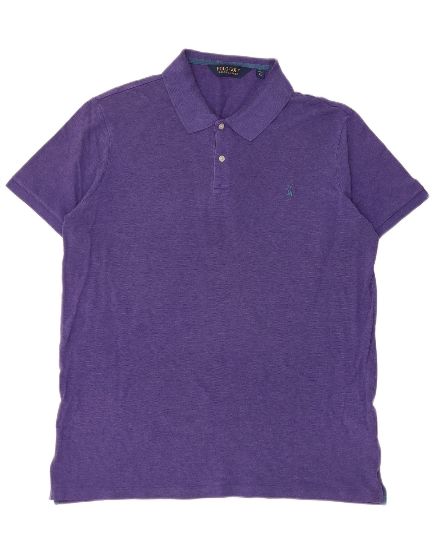 Polo Ralph Lauren Mens Polo Shirt XL Purple Cotton Size US XL / EU 56 / 4 - 1 Thumbnail