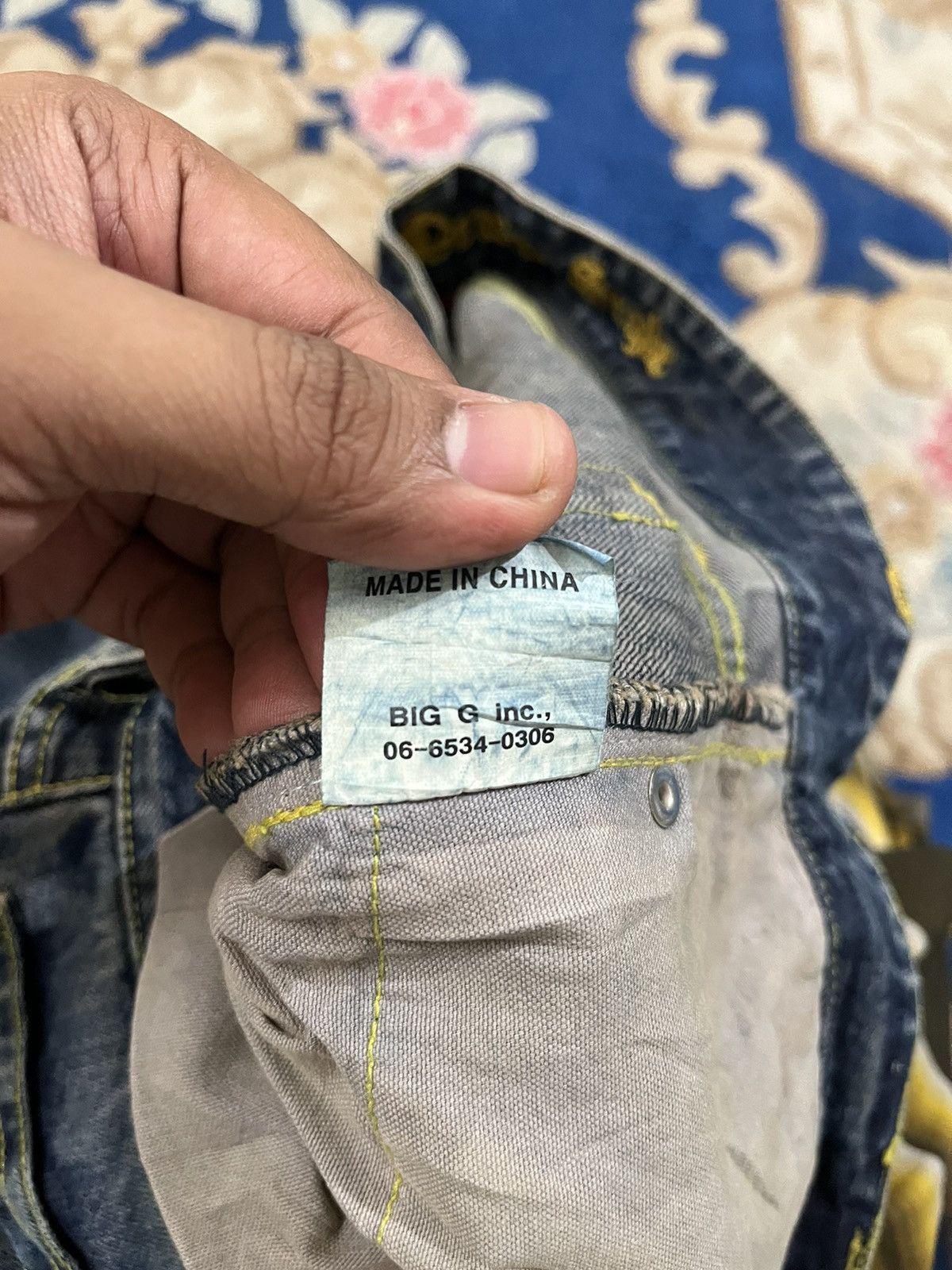 POST ARCHIVE FACTION (PAF) Vintage Wholenine Denim Style Splatter jeans Size US 36 / EU 52 - 13 Thumbnail