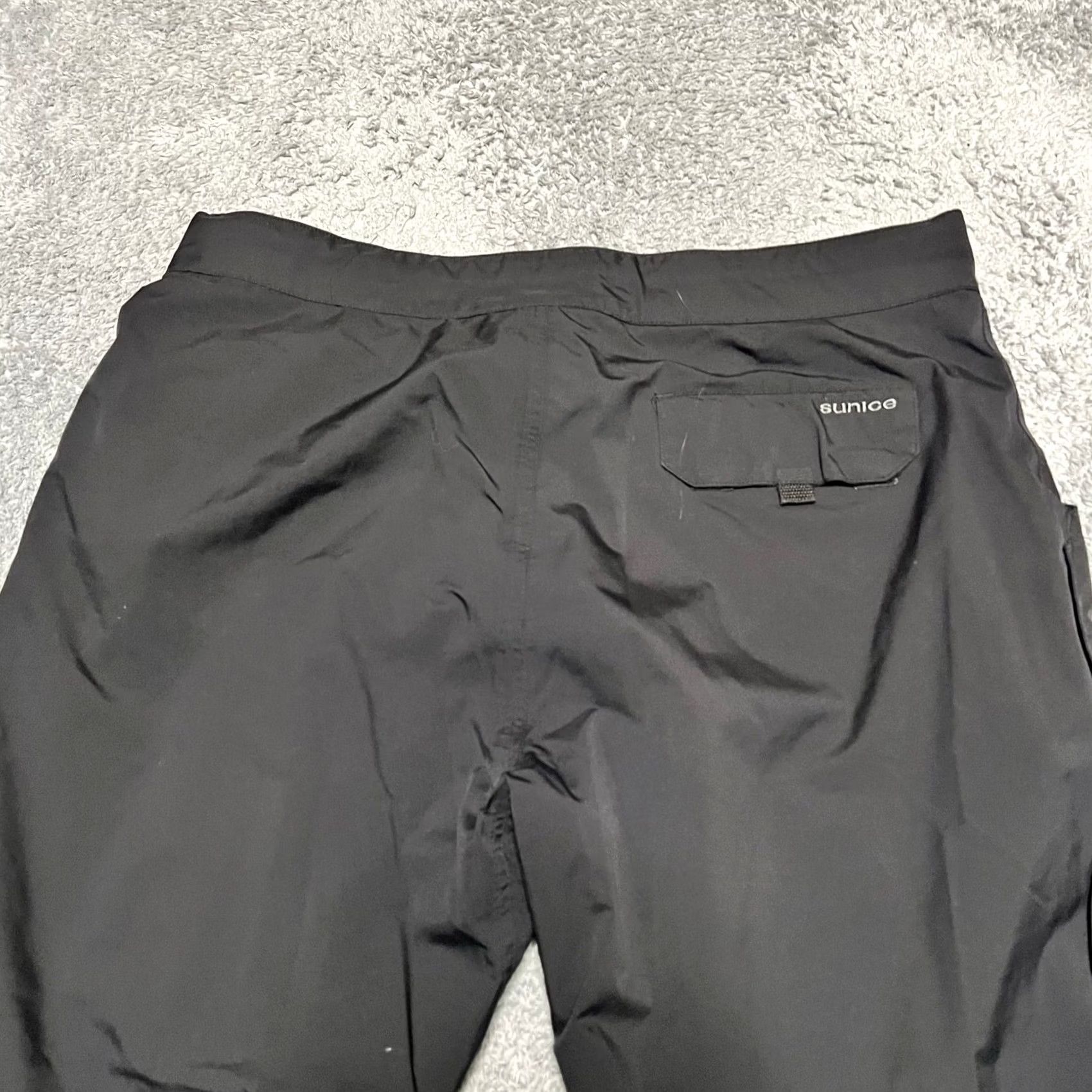 Vintage Sunice Tornado Pants Mens XL Flex Vent Nylon Adjustable Waist Windbreaker Pants Mens XL Black 37x30 Windbreaker Mens Size US 36 / EU 52 - 5 Thumbnail