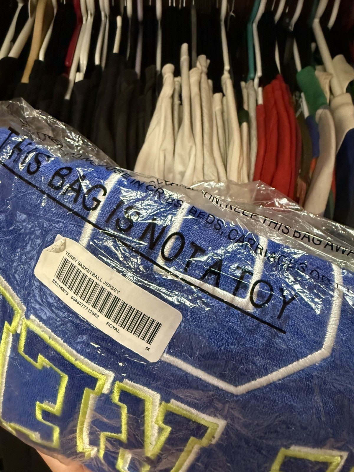 Supreme Supreme Terry Basketball Jersey SS21 Blue Size US M / EU 48-50 / 2 - 8 Thumbnail