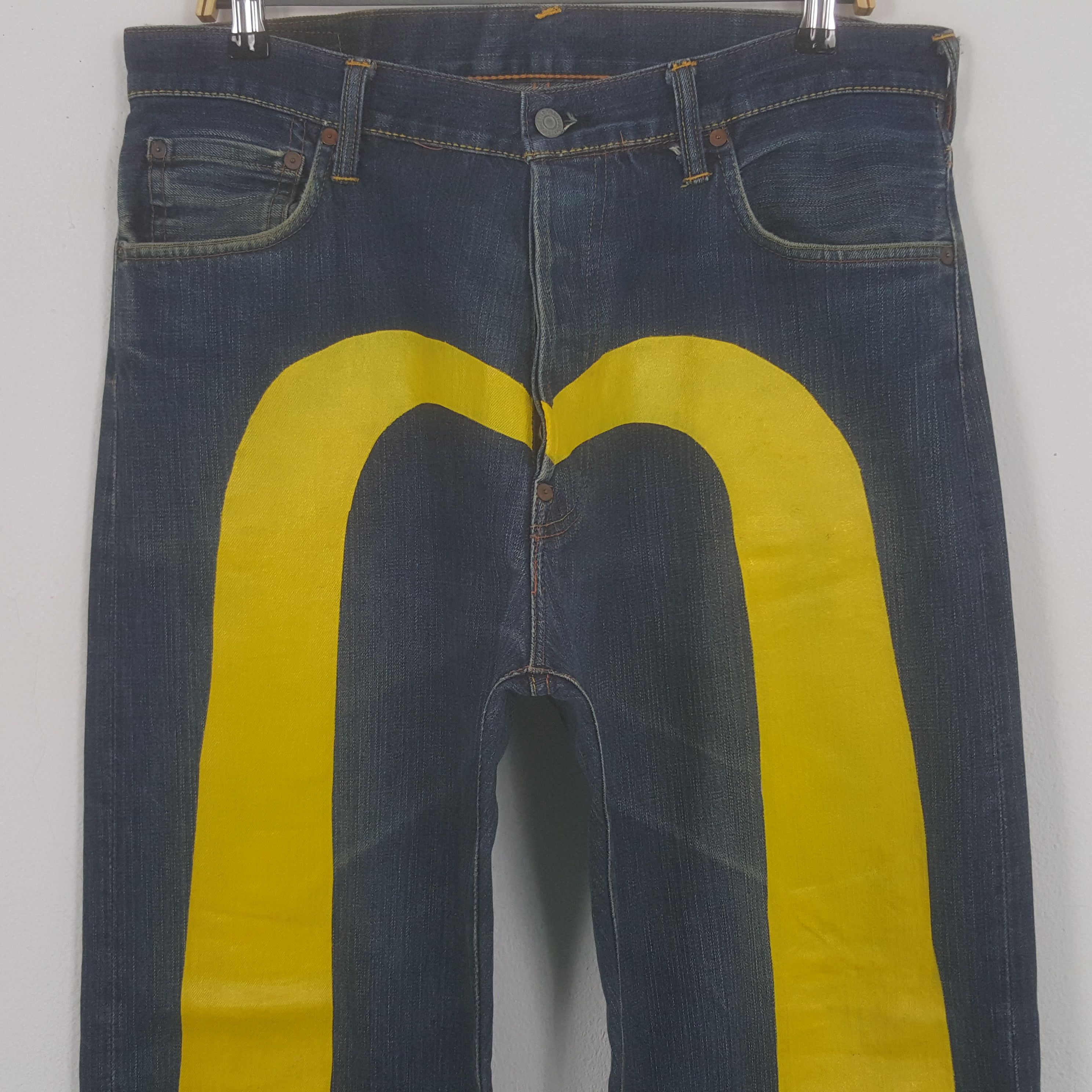 Evisu Vintage Evisu Japanese Brand Daicock Custom Art Denim Jeans Size US 34 / EU 50 - 2 Thumbnail
