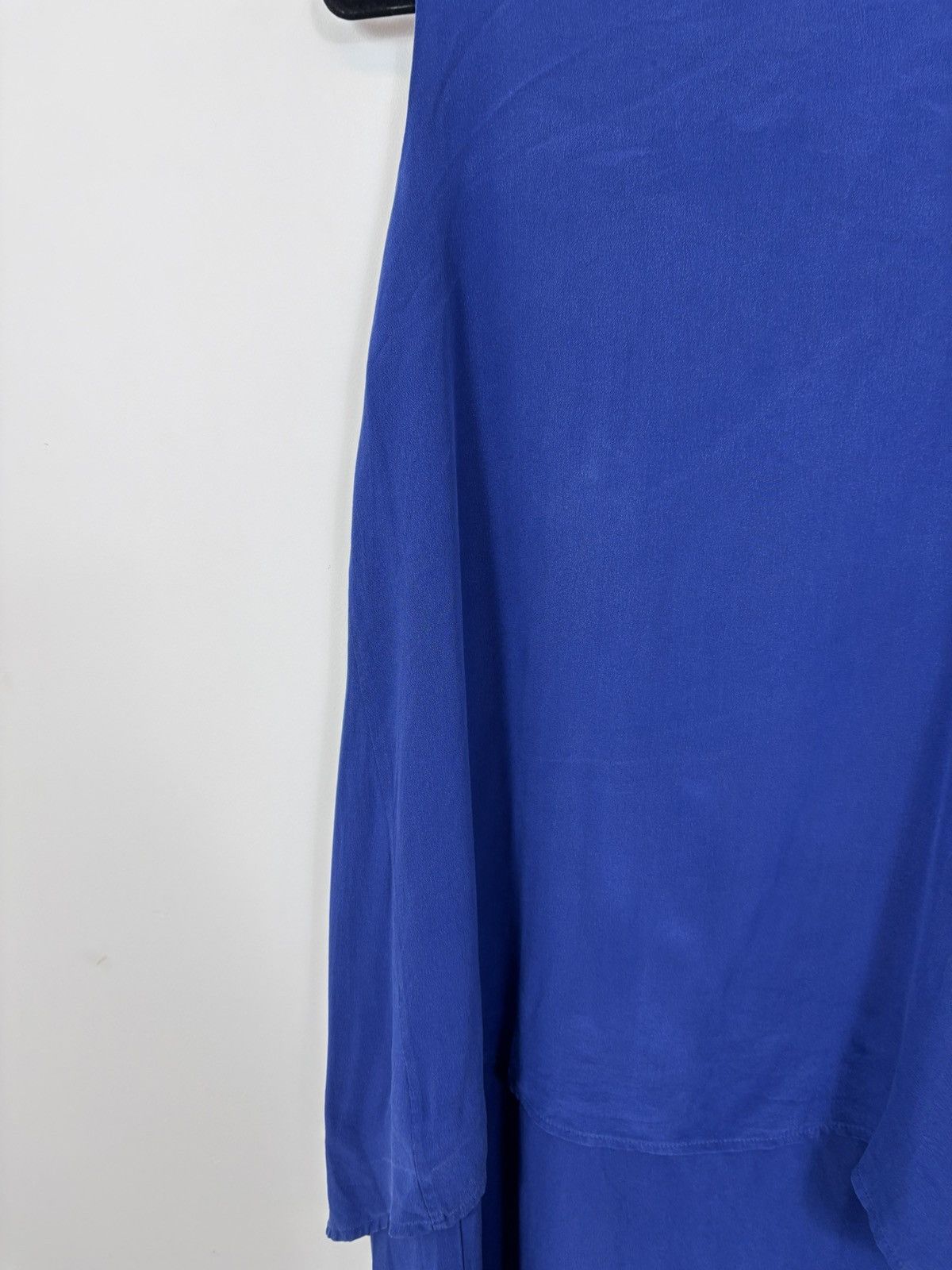 eskandar Eskandar Women’s Lapis Crepe Cascading Sides Silk Dress Size ONE SIZE - 5 Thumbnail
