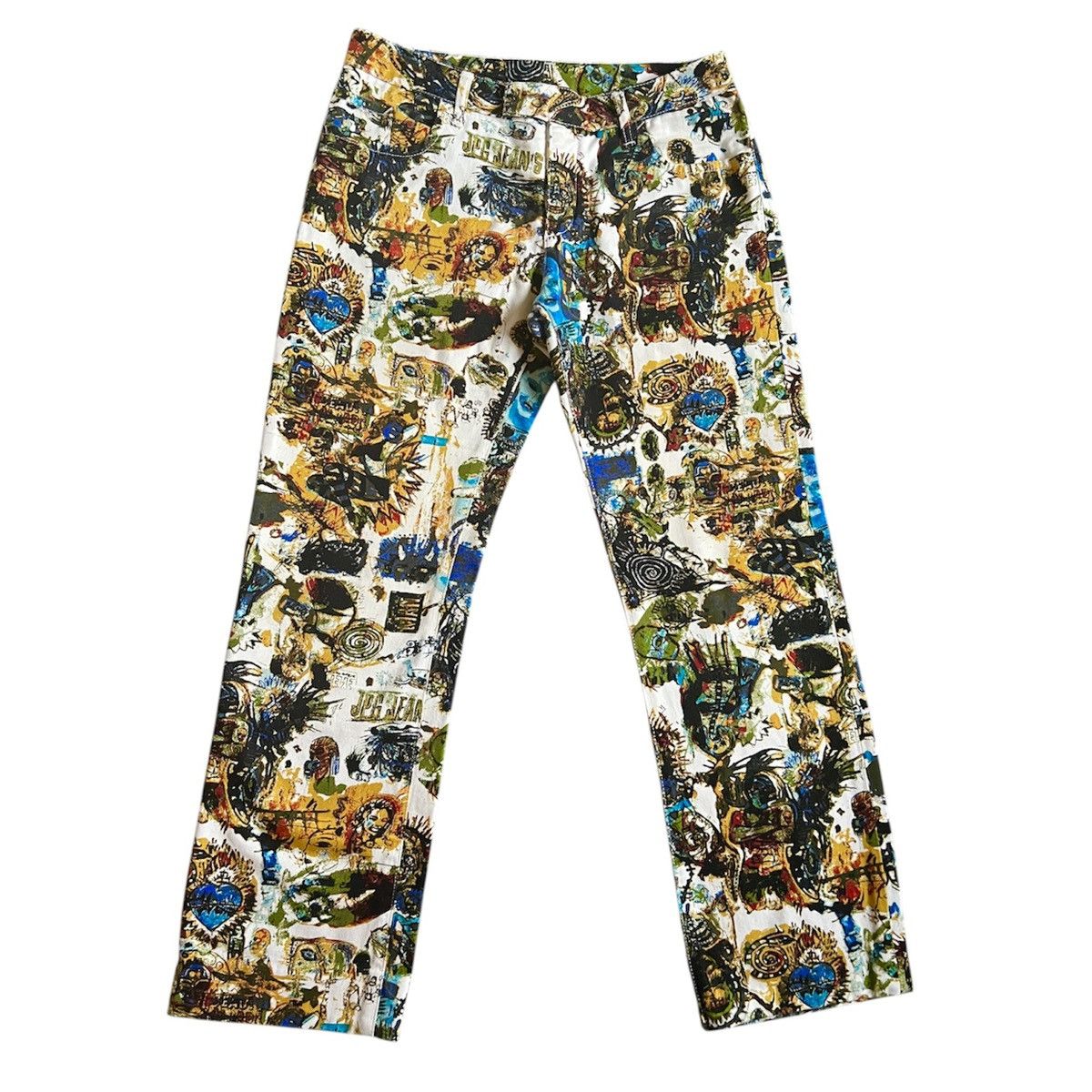 Jean Paul Gaultier Jean Paul Gaultier Basquiat Art Print Jeans artist jpg draw Size 30" / US 8 / IT 44 - 2 Thumbnail