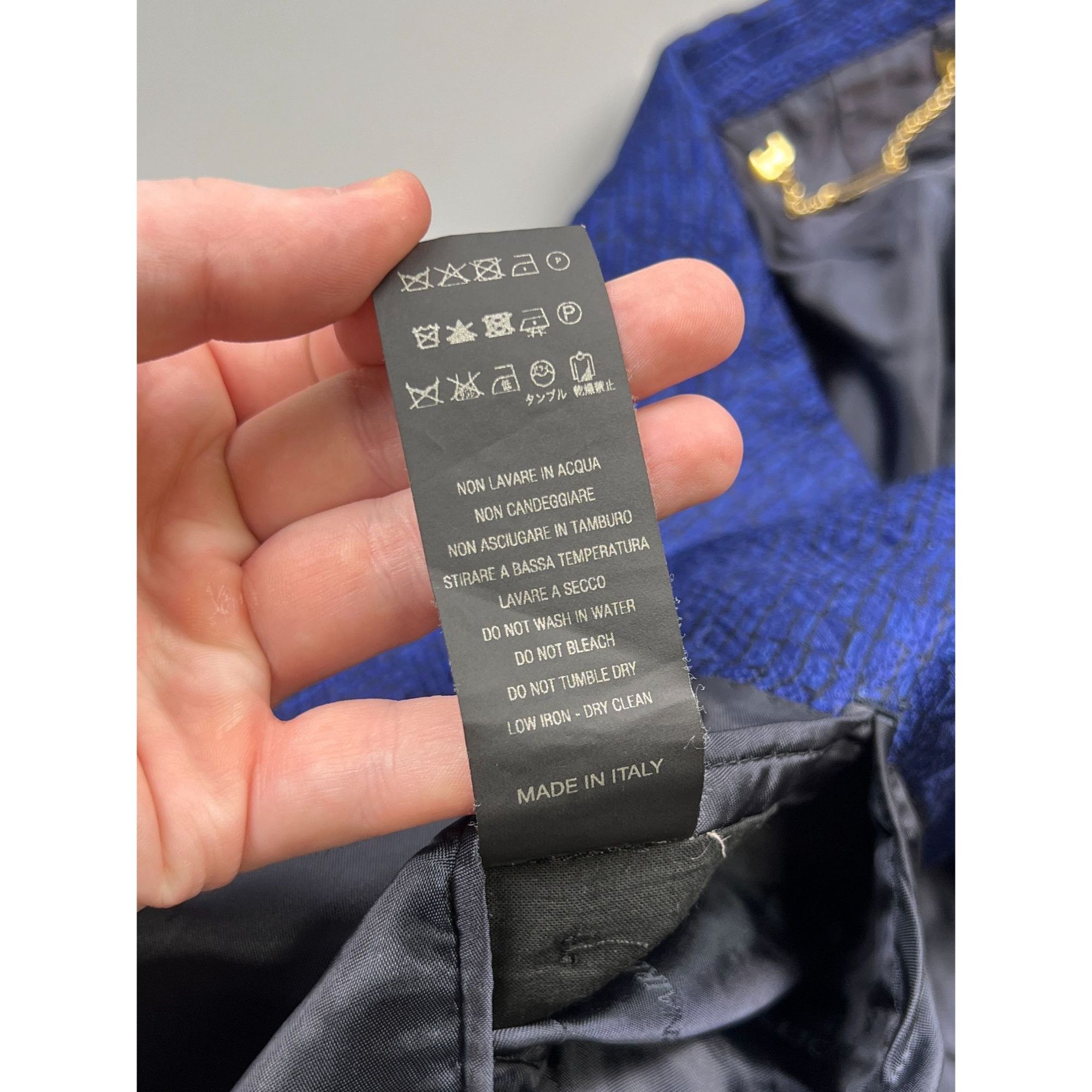 Billionaire Couture Billionaire Couture Silk Wool Patterned Blazer (Y0989) Size 48R - 12 Thumbnail
