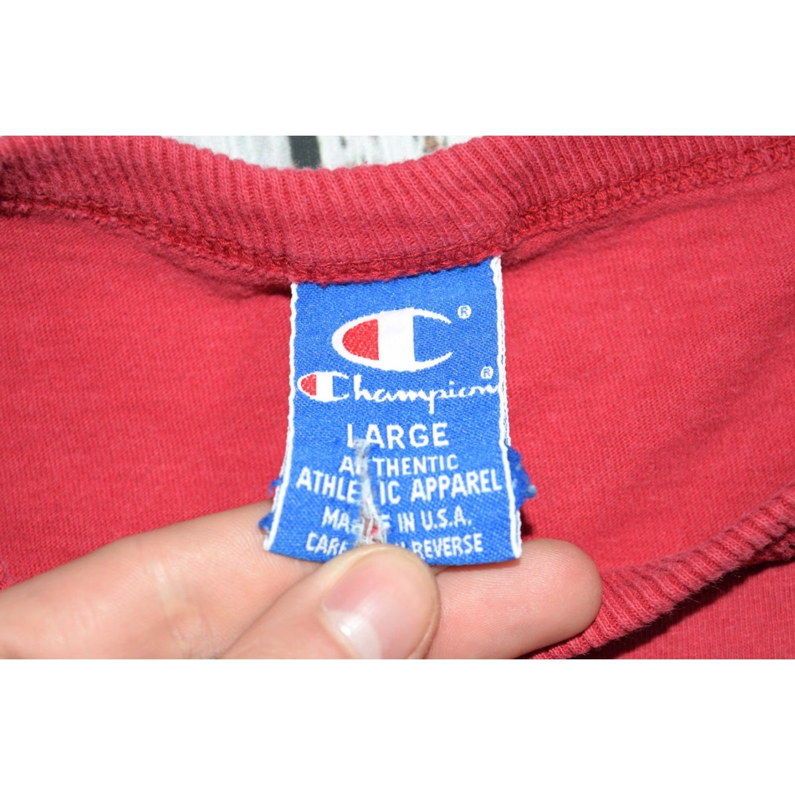 Champion VINTAGE Champion USA Red Shirt T-Shirt Men's Regular Fit L 90s Concert Graphic None Mens Size US L / EU 52-54 / 3 - 5 Thumbnail