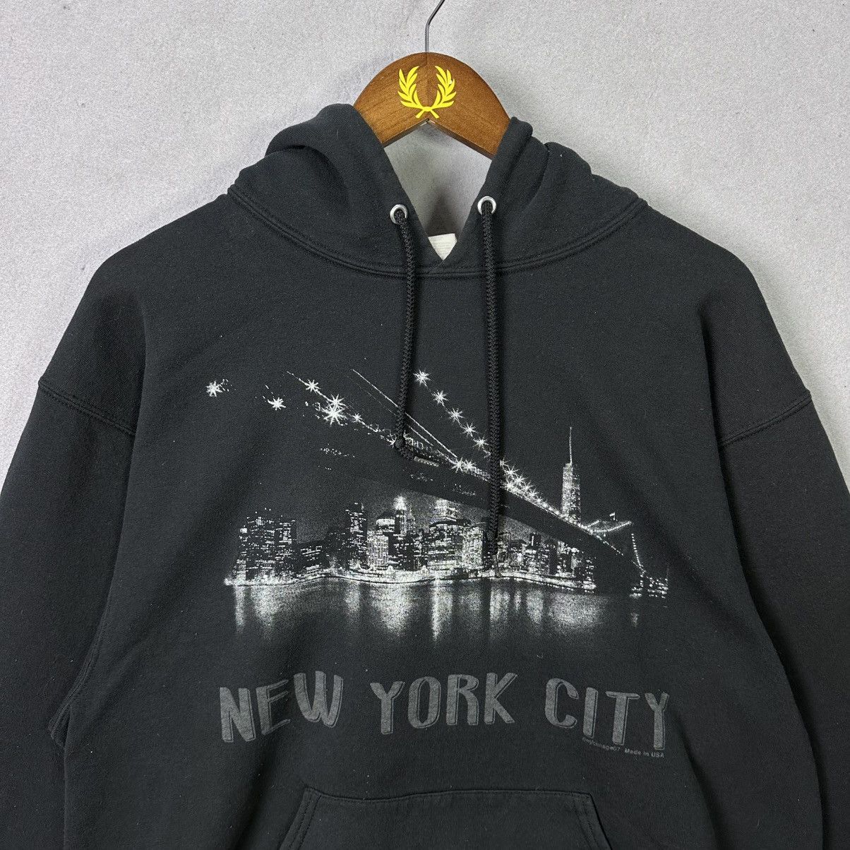 Vintage Vintage New York City Graphic Hoodie Jerzees NuBlend Size L Size US L / EU 52-54 / 3 - 2 Thumbnail