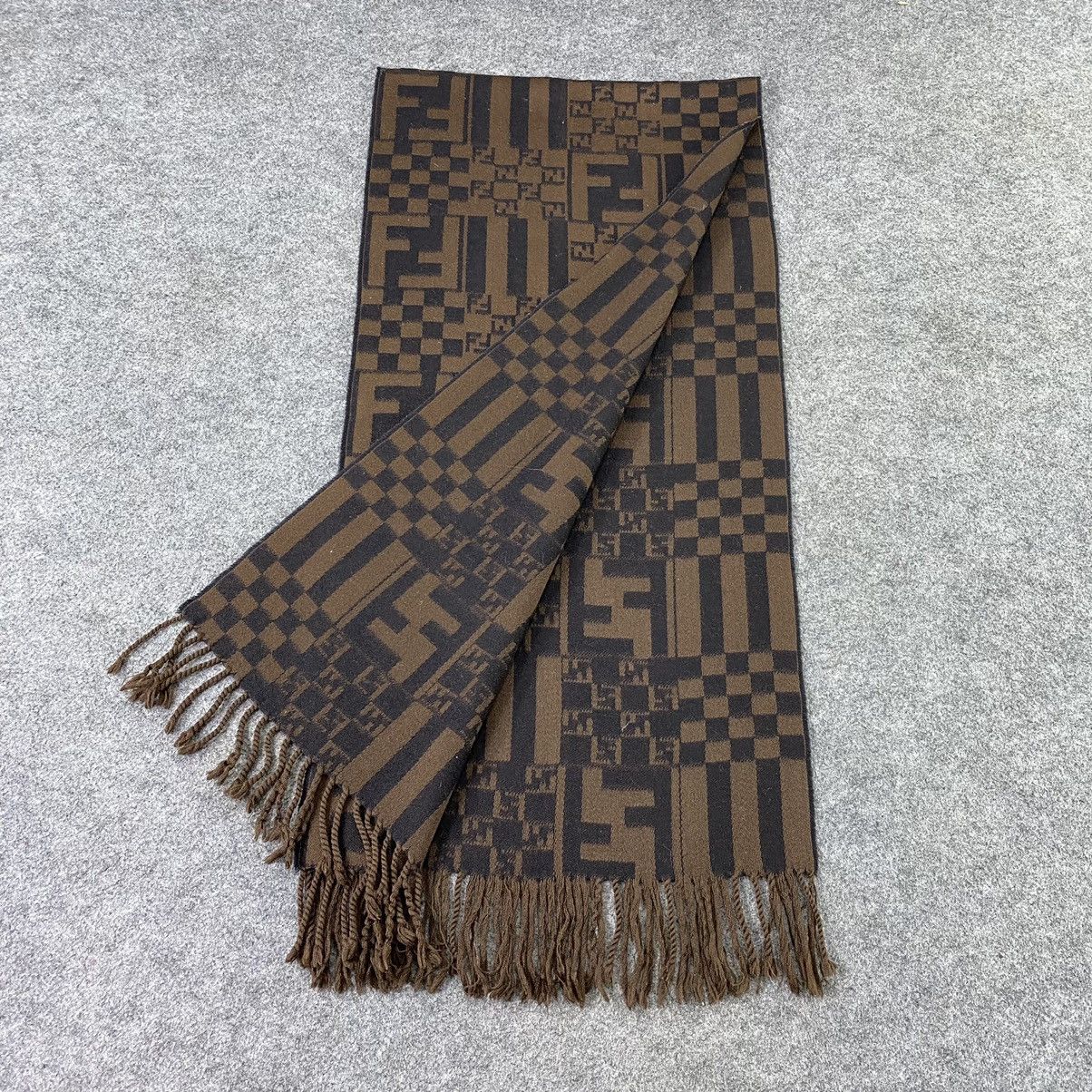 Fendi × Vintage Fendi Muffler/ Scar / Neckwear - T1396 Size ONE SIZE - 4 Thumbnail