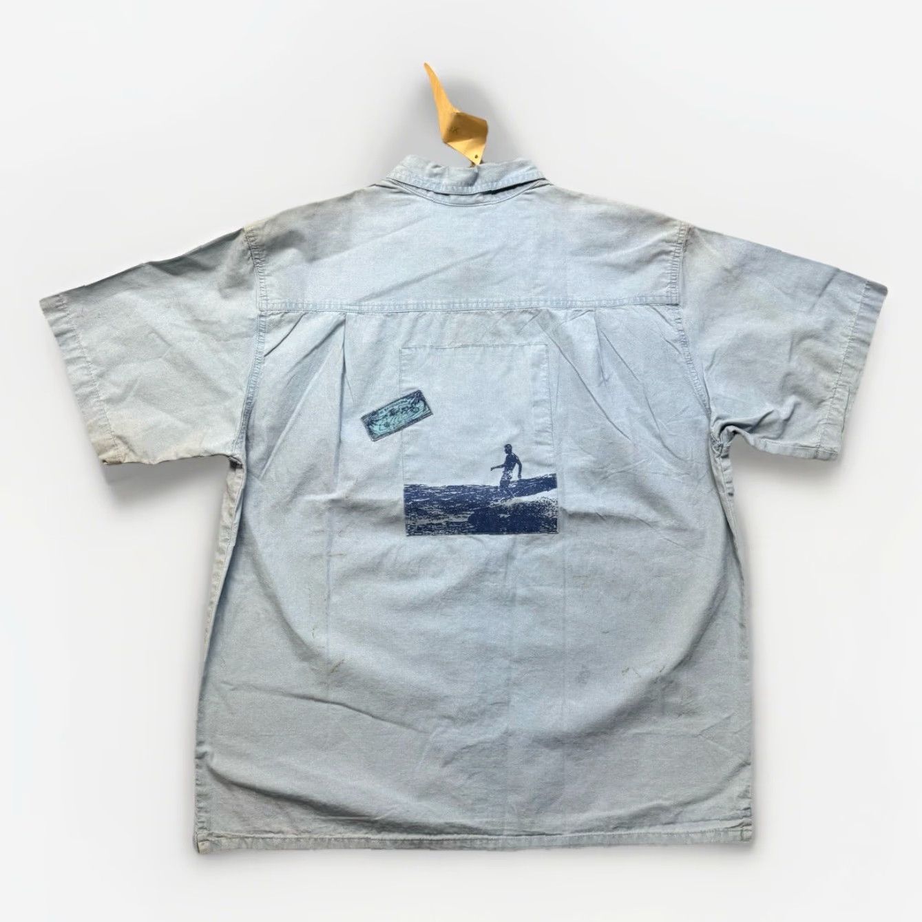 Gotcha VINTAGE Gotcha Shirt Mens XL 80s Surf NOS Blue Chambray Skate Size US XL / EU 56 / 4 - 2 Thumbnail