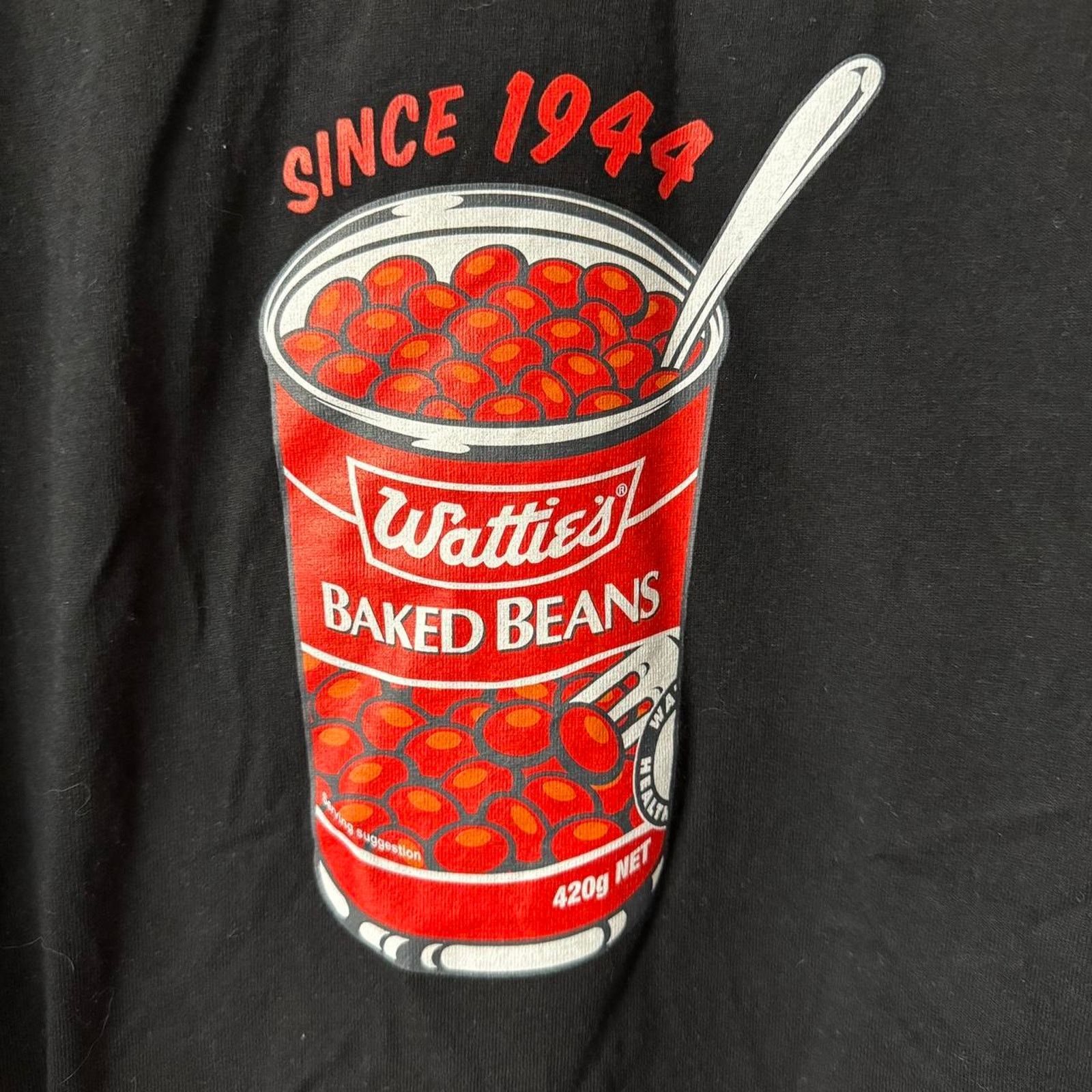 Other Watties Baked Beans Graphic Tee “Since 1944” Black Shirt Size US XL / EU 56 / 4 - 3 Thumbnail