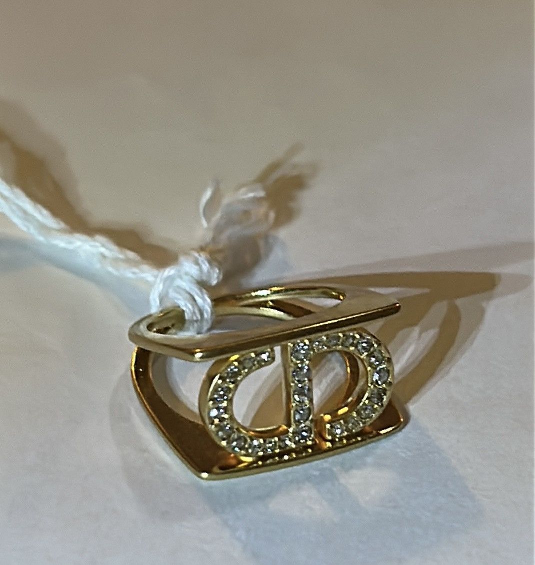 Dior Dior 30 MONTAIGNE RING Gold-Finish Metal Silver-Tone Crystal Size ONE SIZE - 6 Thumbnail