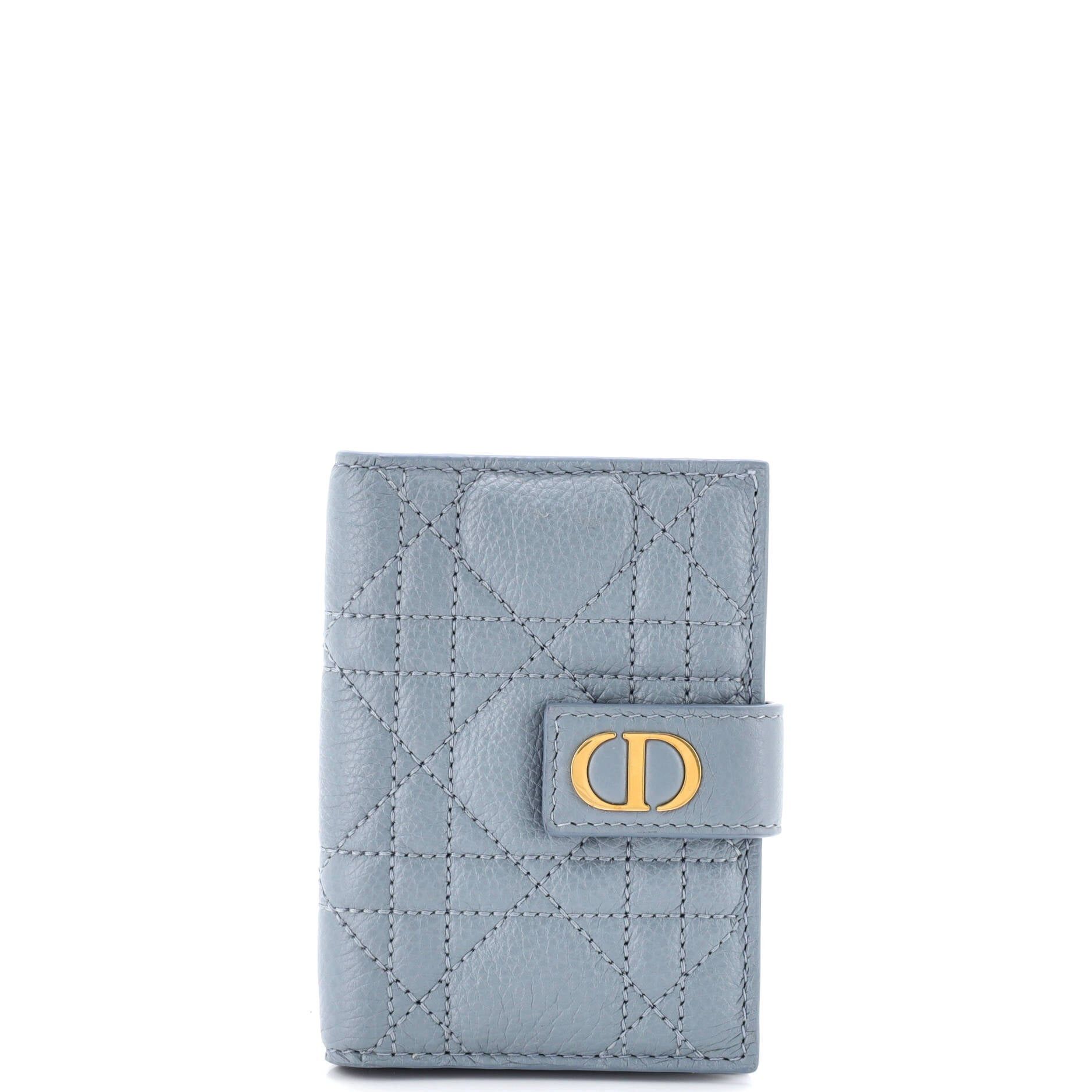 Dior Caro Dandelion Card Holder Size ONE SIZE - 1 Thumbnail