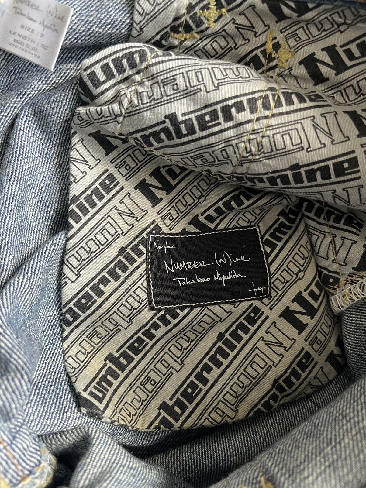 Number (N)ine Number Nine AW03 Touch Me I'm Sick Runway Denim Size US 30 / EU 46 - 5 Thumbnail