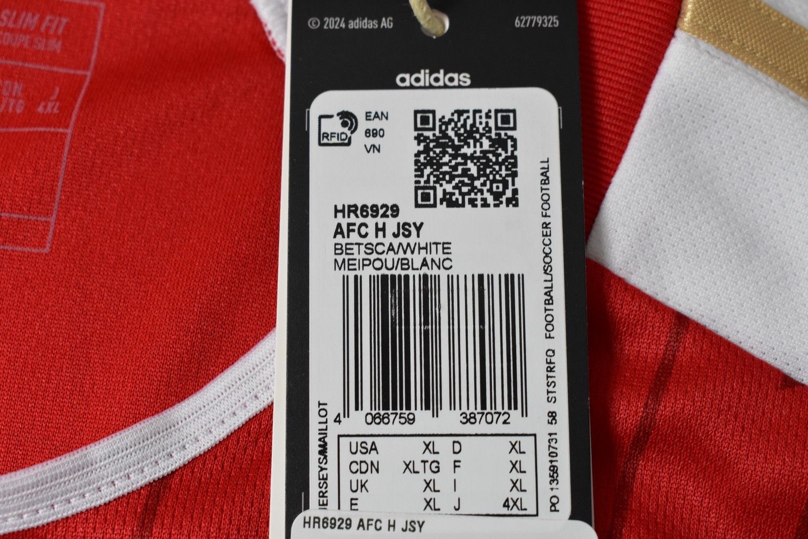 Adidas 2023-24 adidas ARSENAL FC Home Shirt Official SIZE XL Size US XL / EU 56 / 4 - 10 Thumbnail