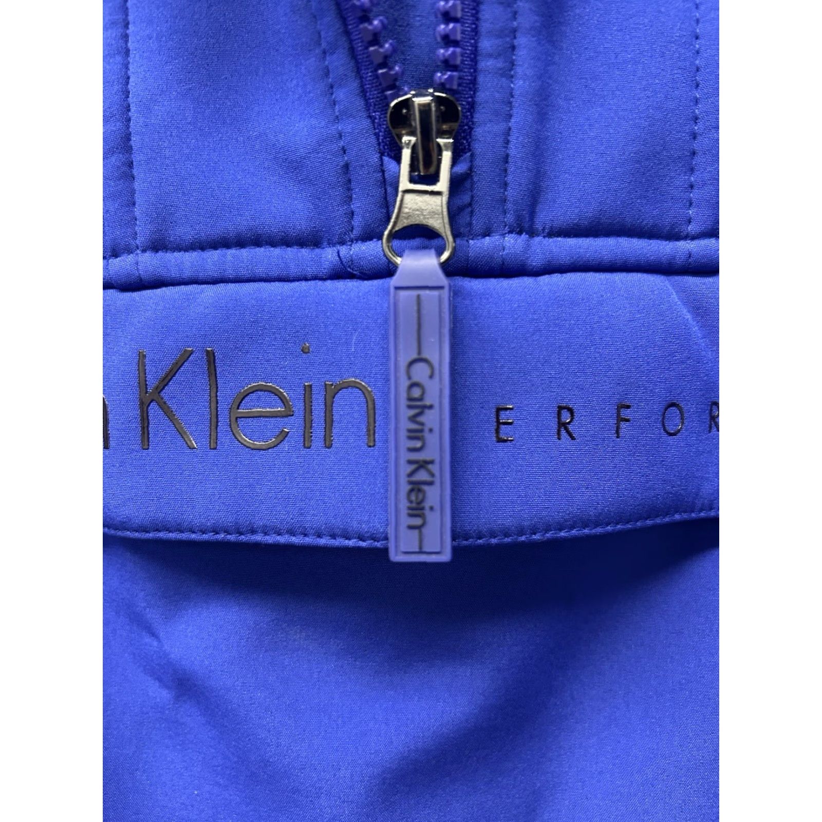 Calvin Klein Calvin Klein Performance Jacket 1/4 Zip Unisex Adults Long Rain Coat S Royal Blue Quick Dry Pockets Polyester Fleece Athletic Size US S / EU 44-46 / 1 - 5 Thumbnail