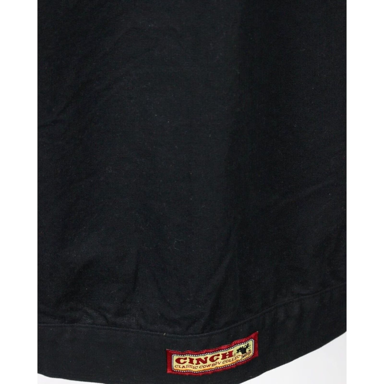 Vintage VINTAGE Cinch Men's Jacket? Canvas Solid Snap Lined XL Black MWJ1598001 Size US XL / EU 56 / 4 - 5 Thumbnail