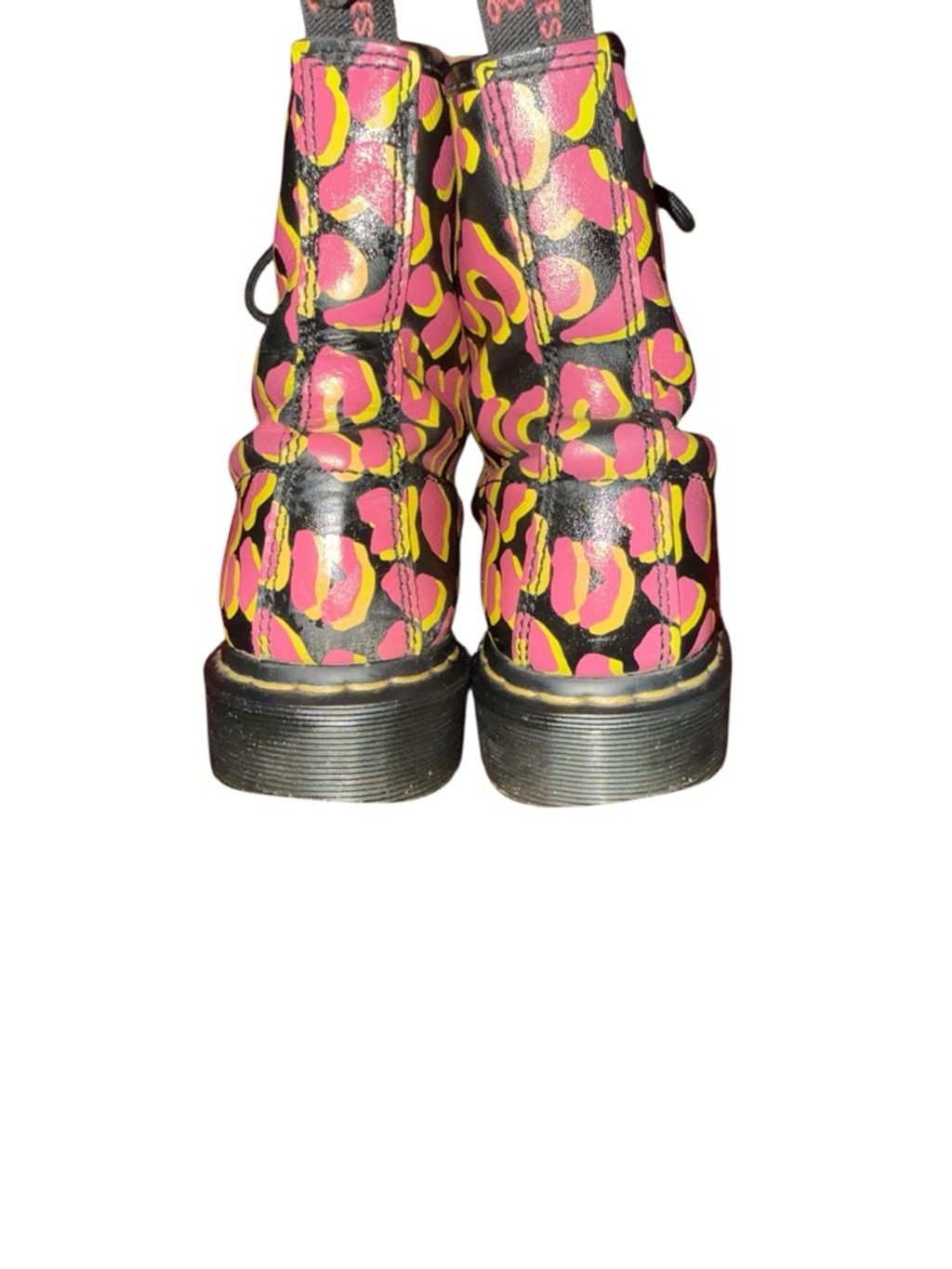 Dr. Martens Dr. Martens 1460 Leopard Print Size 8 Black Pink Yellow Size US 8 / IT 38 - 5 Thumbnail