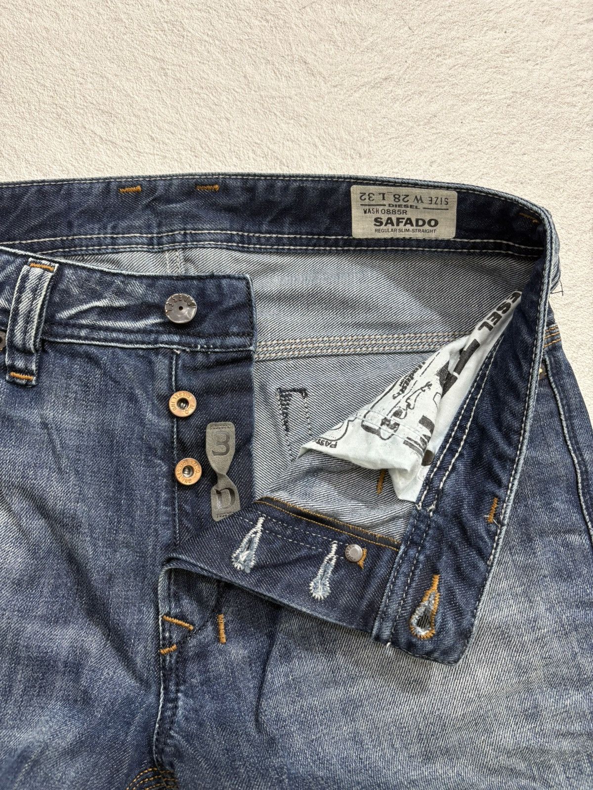 Diesel 2000s Diesel superwide wash denim pants y2k style Size US 30 / EU 46 - 6 Thumbnail