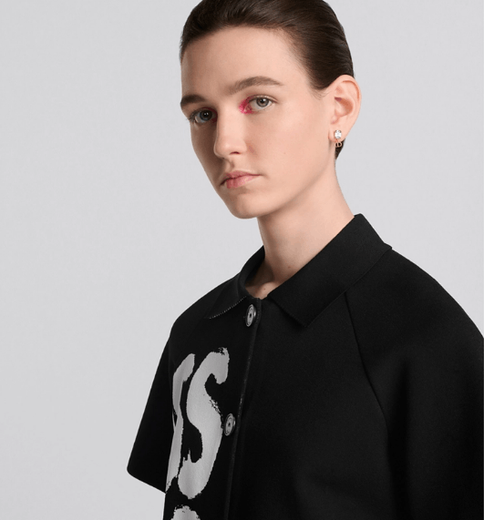 Dior o1w1db11225 454V13 Short-Sleeved Jacket in Black/White Size M / US 6-8 / IT 42-44 - 4 Thumbnail