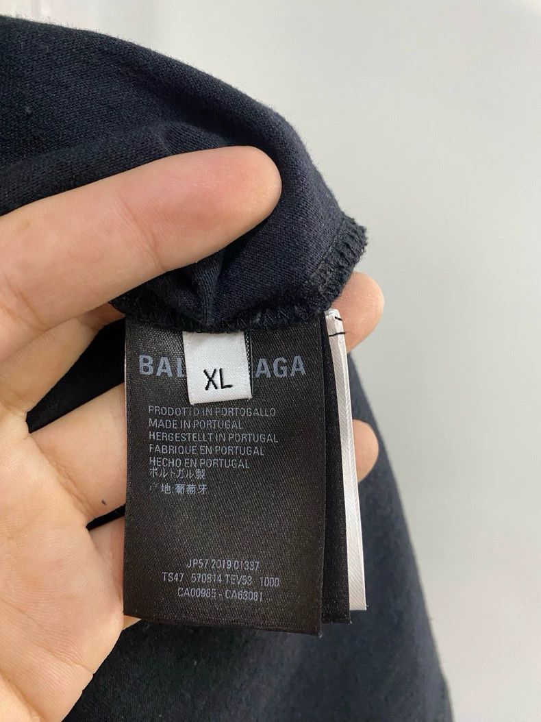 Balenciaga Balenciaga Black round neck short sleeve chest five-color Size US XL / EU 56 / 4 - 5 Thumbnail