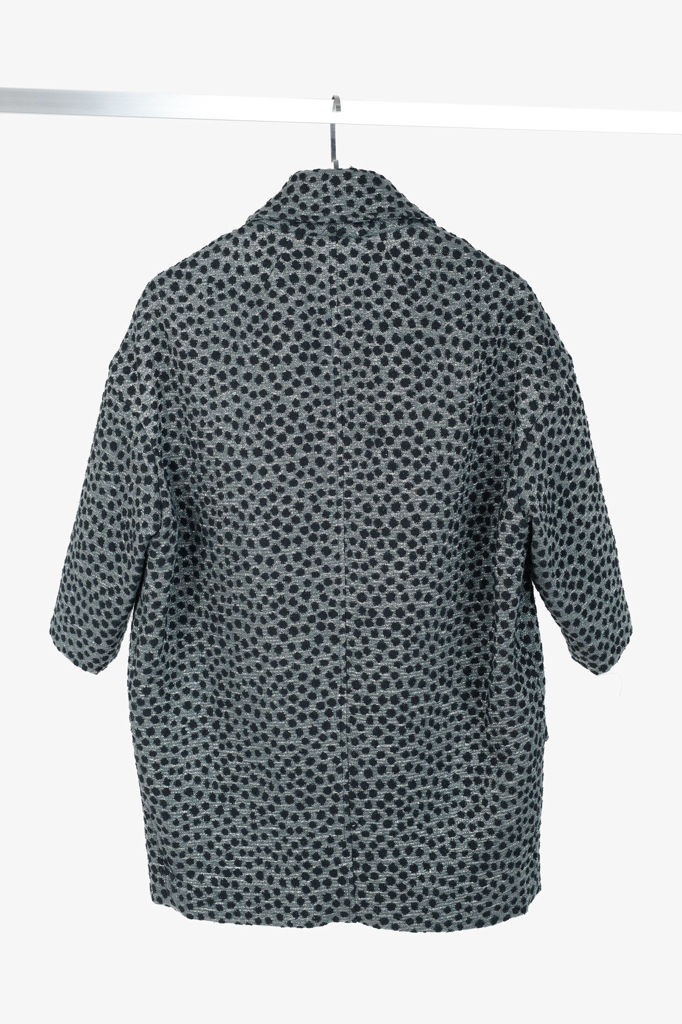 Isabel Marant Isabel Marant Albury Teal Metallic Spotted-Jacquard Jacket Size S / US 4 / IT 40 - 2 Thumbnail