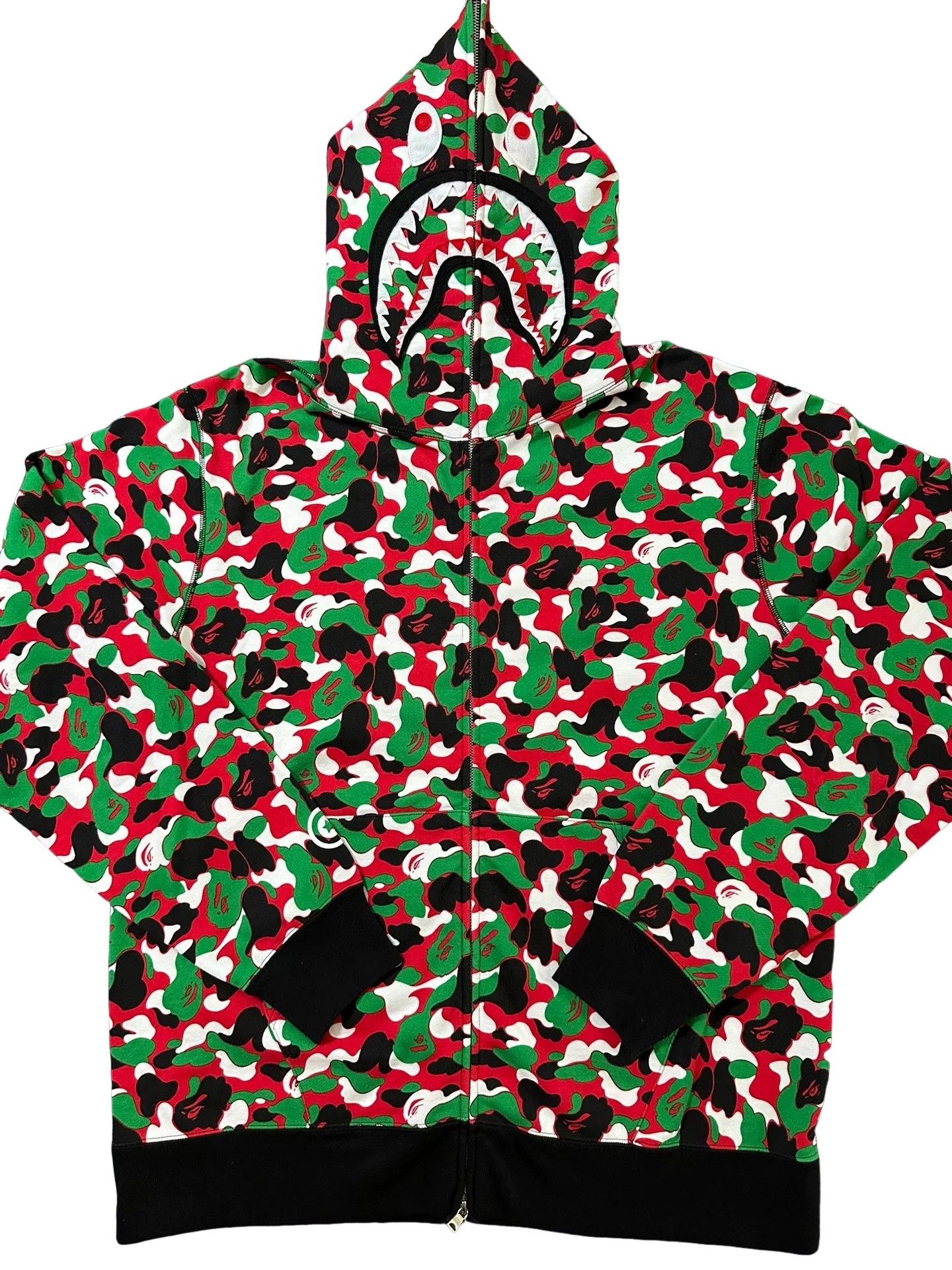Bape A Bathing Ape Camo Shark Hoodie Size 3XL Size US XXL / EU 58 / 5 - 1 Thumbnail