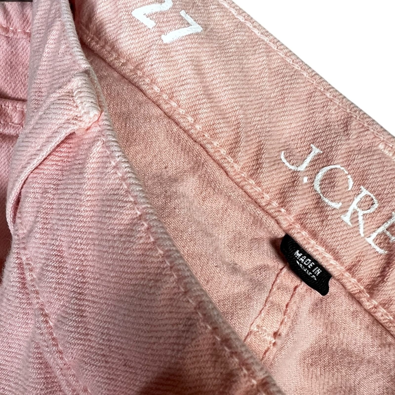 J.Crew J.Crew Women 27 Barbie Pink Mid-Rise Slouchy Straight Jeans Size 27" / US 4 / IT 40 - 3 Thumbnail
