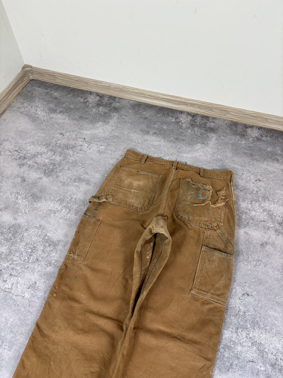 Carhartt Vintage Carhartt Double Knee Pants Jeans Loose Fit B01 BRN Size US 34 / EU 50 - 18 Thumbnail
