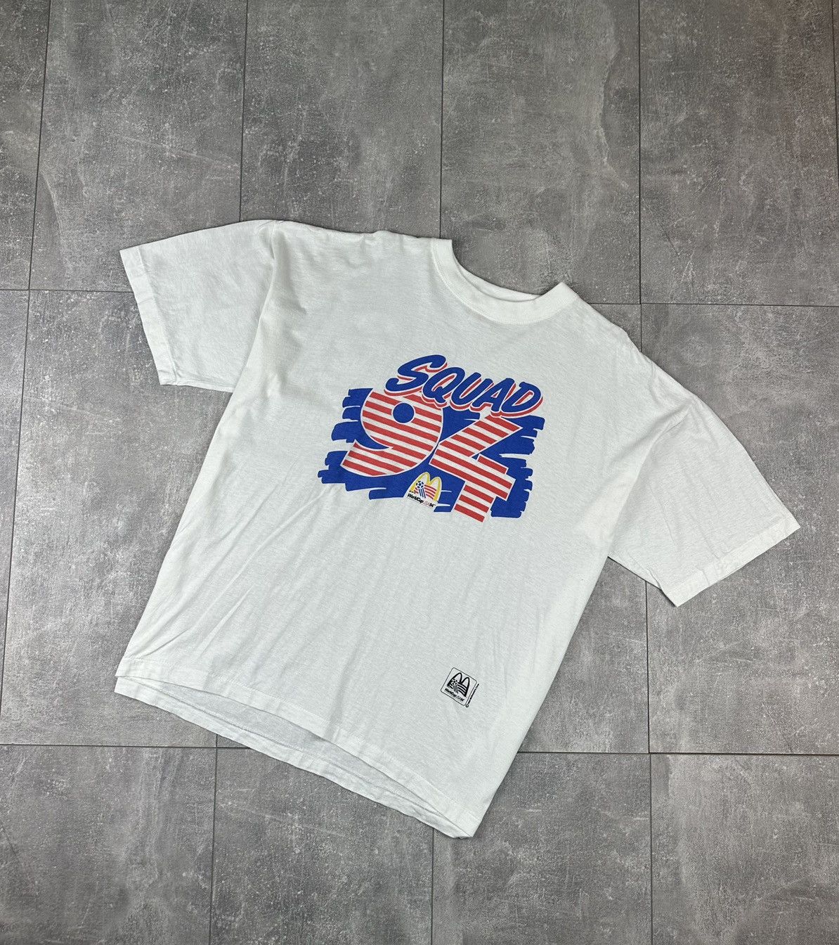 Other Vintage Retro 1993/94 Squad World Cup USA McDonalds T-Shirt Size US XL / EU 56 / 4 - 2 Thumbnail