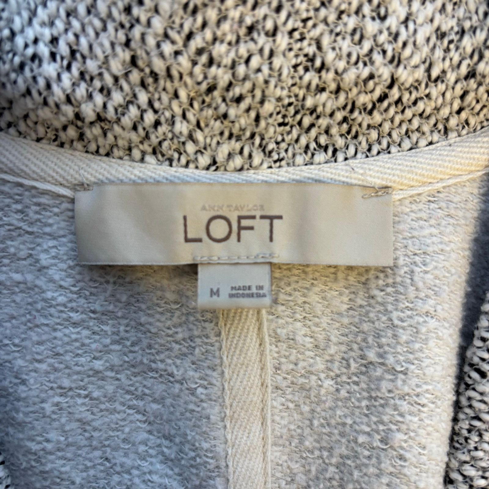 Loft LOFT Gray Drape Collar Athleisure Jacket Medium Size M / US 6-8 / IT 42-44 - 3 Thumbnail