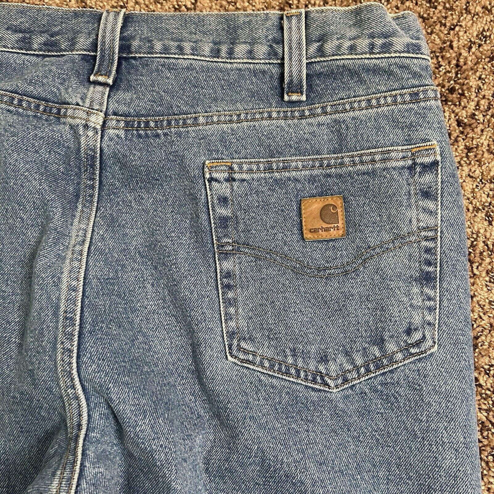 Carhartt Carhartt B480 LVB Medium Wash Traditional Fit Jeans Sz 38x32 Size US 38 / EU 54 - 11 Thumbnail