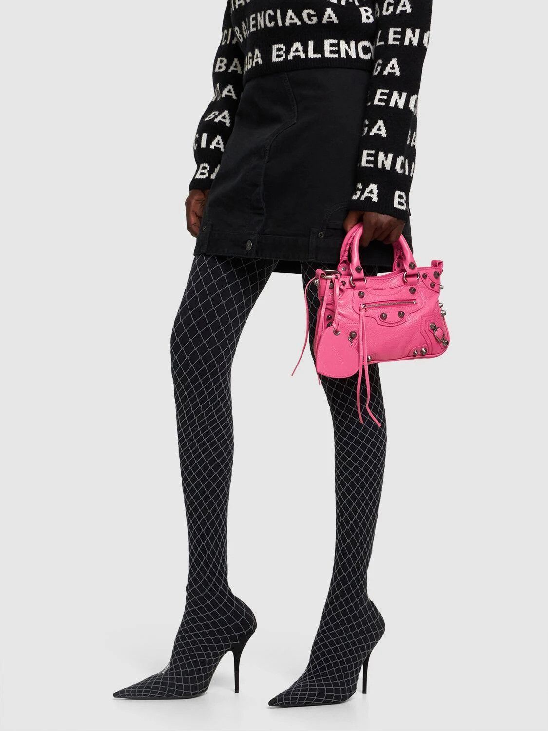 Balenciaga o1srvl11e1124 Size: OS / Neo Cagole Small Tote Bag in Pink Size ONE SIZE - 5 Thumbnail