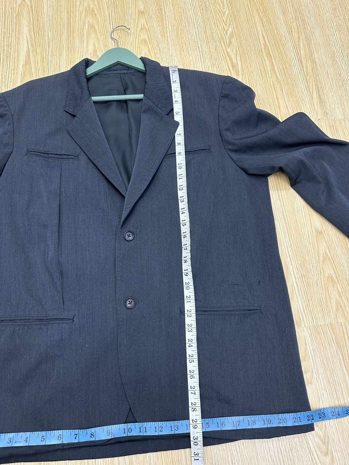 Y's for Men × Yohji Yamamoto Y’s For Men Yohji Yamamoto Blazer Button Jacket MJ89 Size 38R - 6 Thumbnail