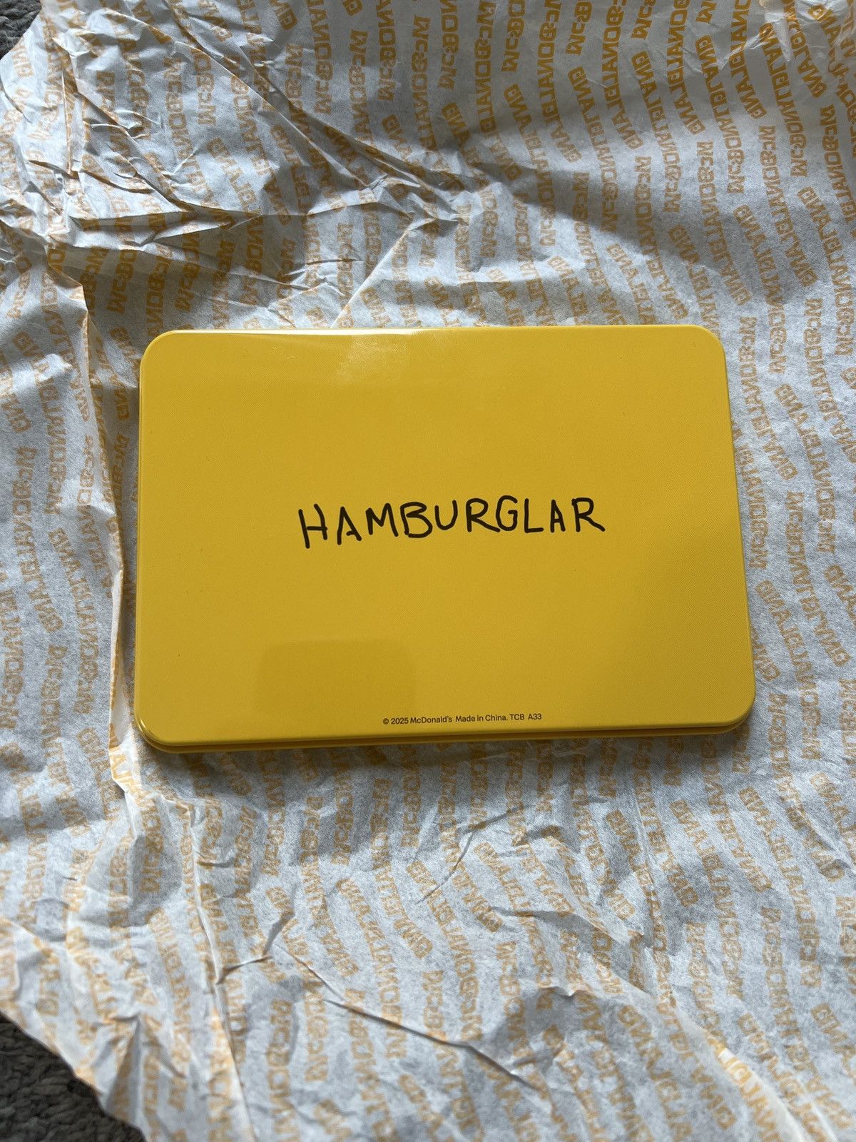 Hypebeast 2025 McDonald’s McDonaldland Hamburglar Tin Size ONE SIZE - 3 Thumbnail