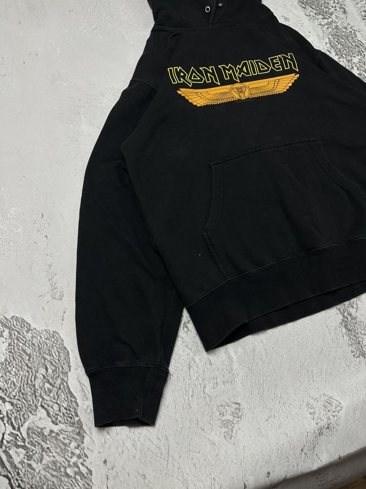 Iron Maiden Vintage 2008 Iron Maiden Powerslave Album Band Black Hoodie Size US L / EU 52-54 / 3 - 3 Thumbnail
