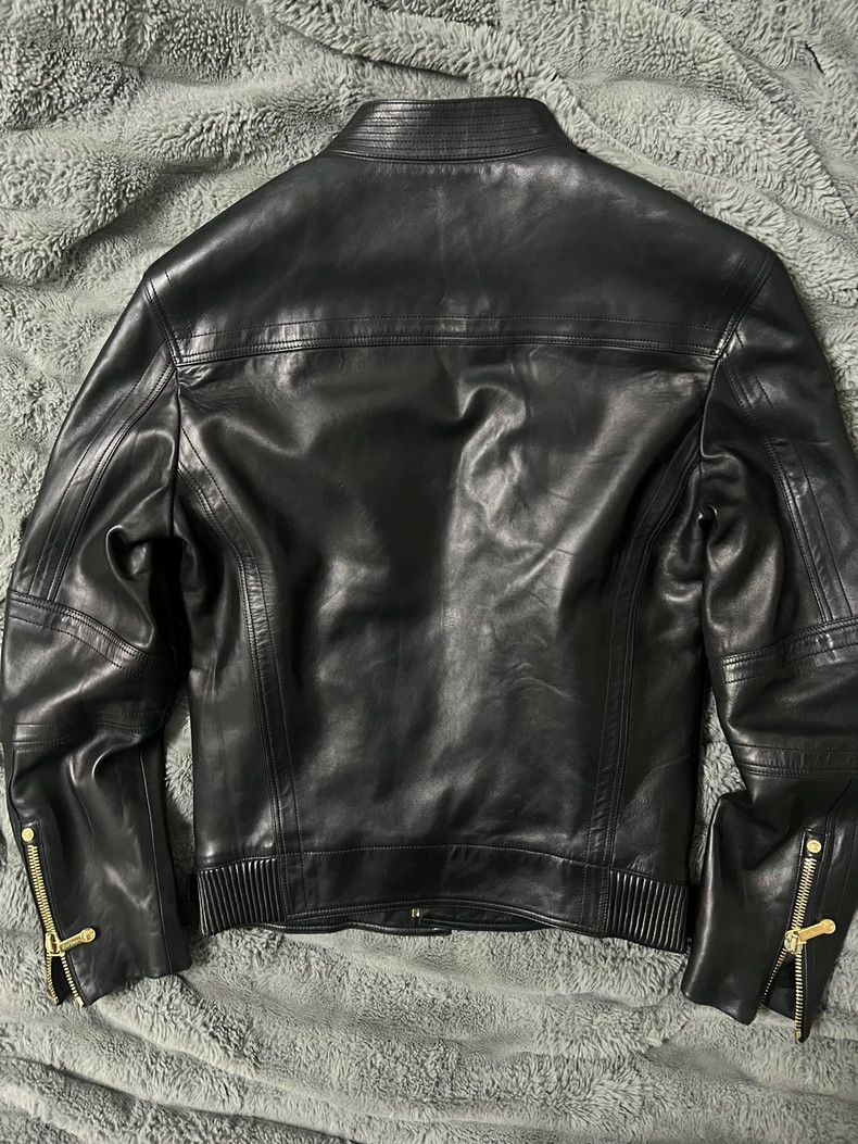 Versace Versace Padded locomotive leather jacket Size US S / EU 44-46 / 1 - 2 Thumbnail