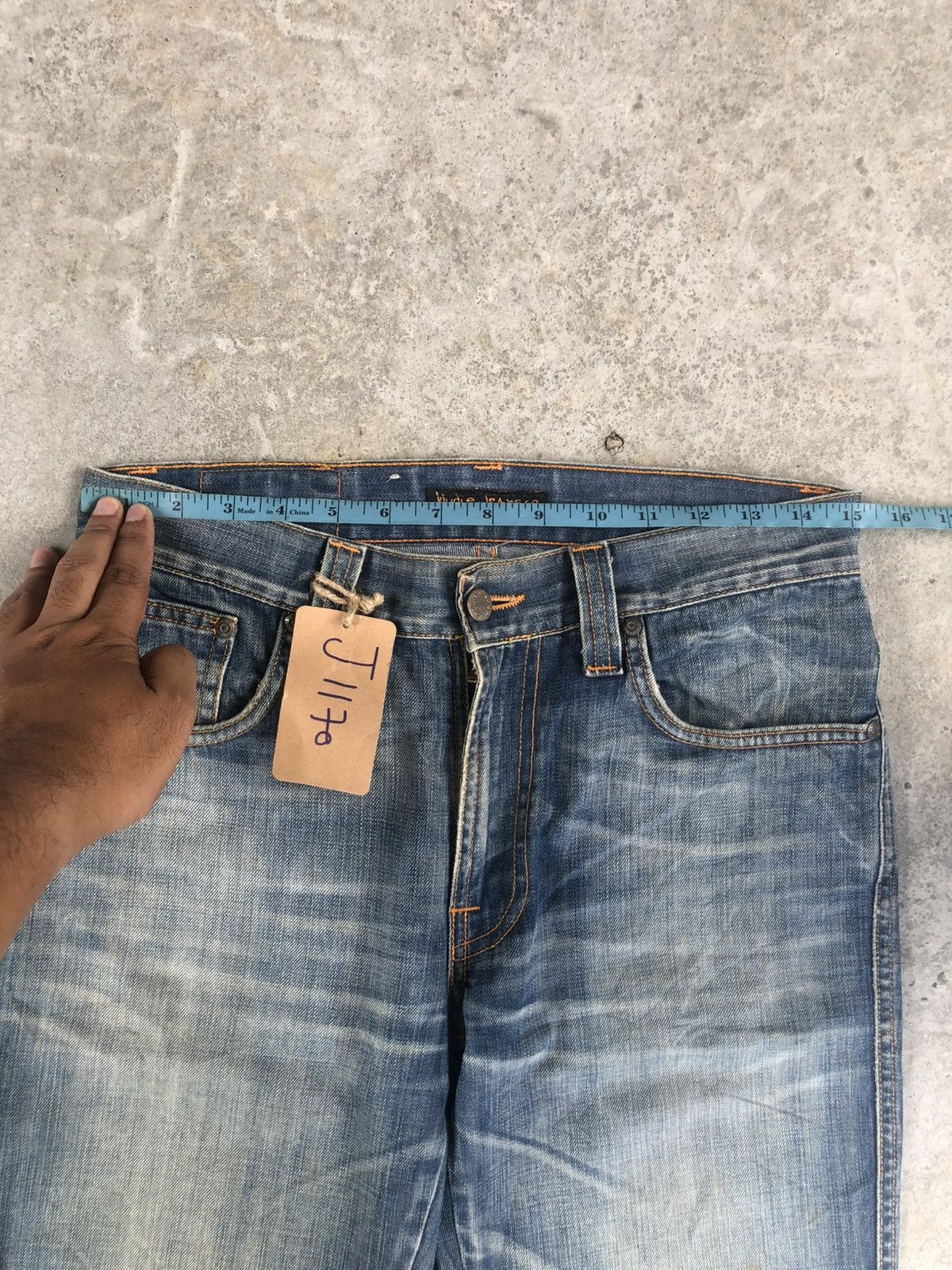 Nudie Jeans Nudie Distressed Jeans Mud Wash Size US 30 / EU 46 - 22 Thumbnail
