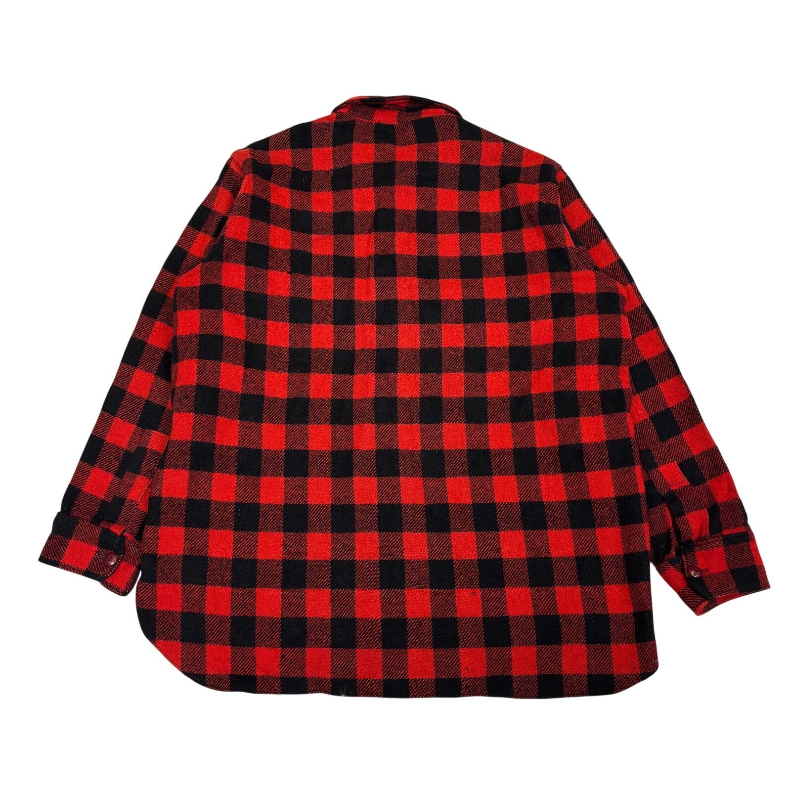 Woolrich Woolen Mills Vintage 1940s Woolrich Buffalo Plaid Button Up Wool Shirt XL Size US XL / EU 56 / 4 - 3 Thumbnail