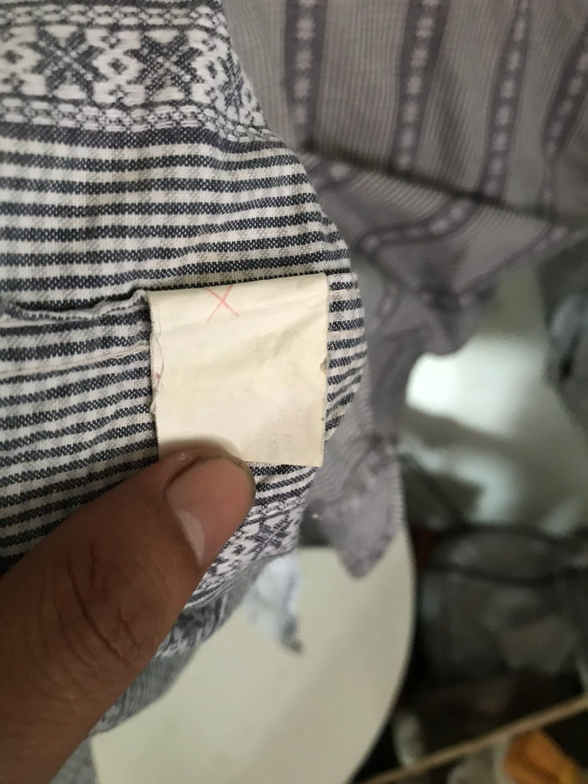 Sugar Cane SUGAR CANE TOYO ENTERPRISE BUTTON SHIRR Size US L / EU 52-54 / 3 - 7 Thumbnail