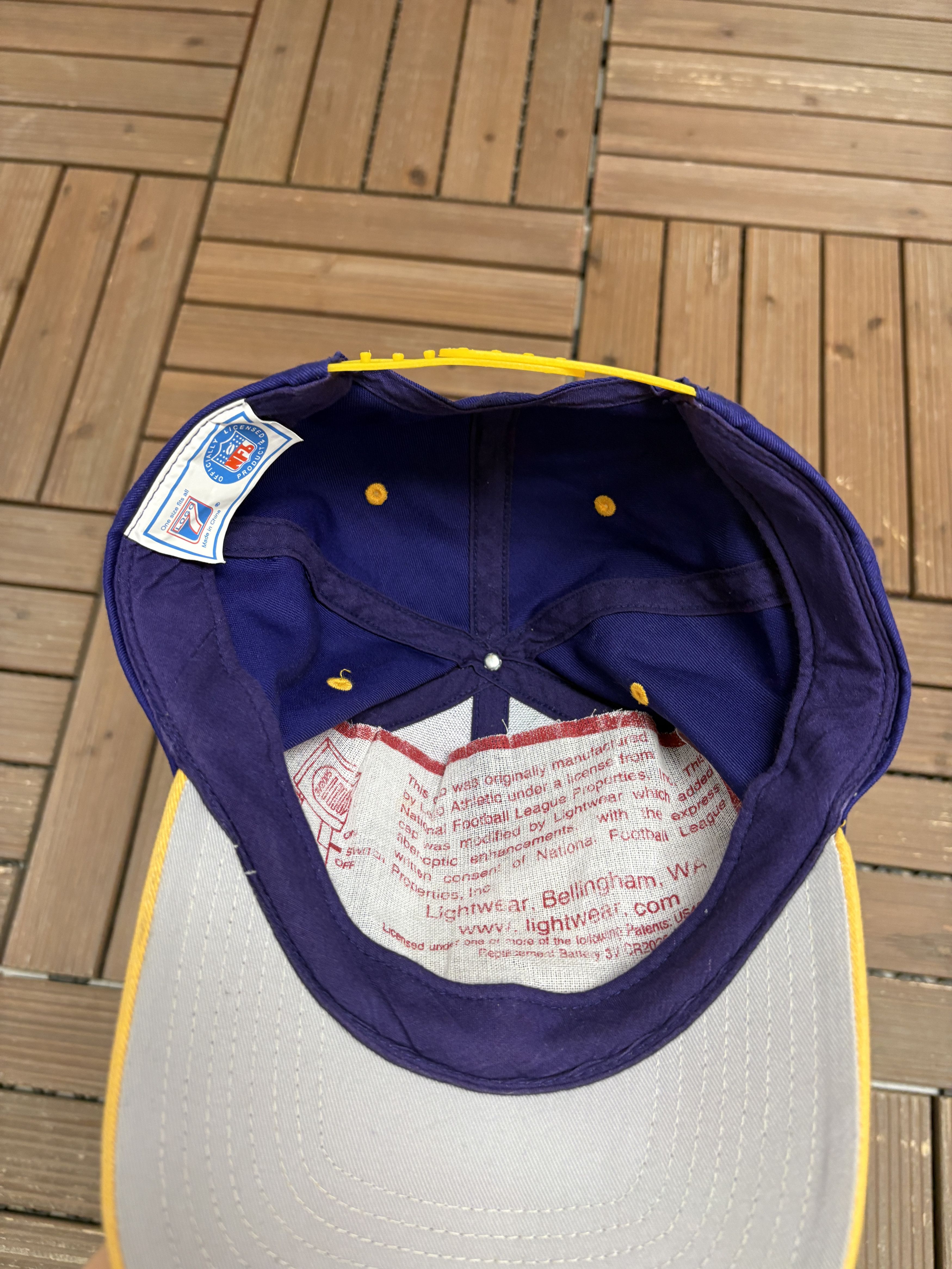 Vintage Minnesota Vikings Vintage Purple Snap Back Hat Cap Size ONE SIZE - 6 Thumbnail