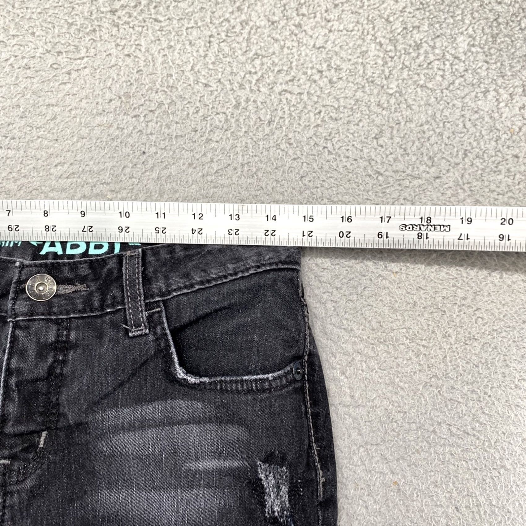 Denime Cruel Abby Bootcut Black Distressed Denim Jeans in Size 27 Regular 3R Women’s 5-Pocket Stretch Denim Jeans Size 27" / US 4 / IT 40 - 5 Thumbnail