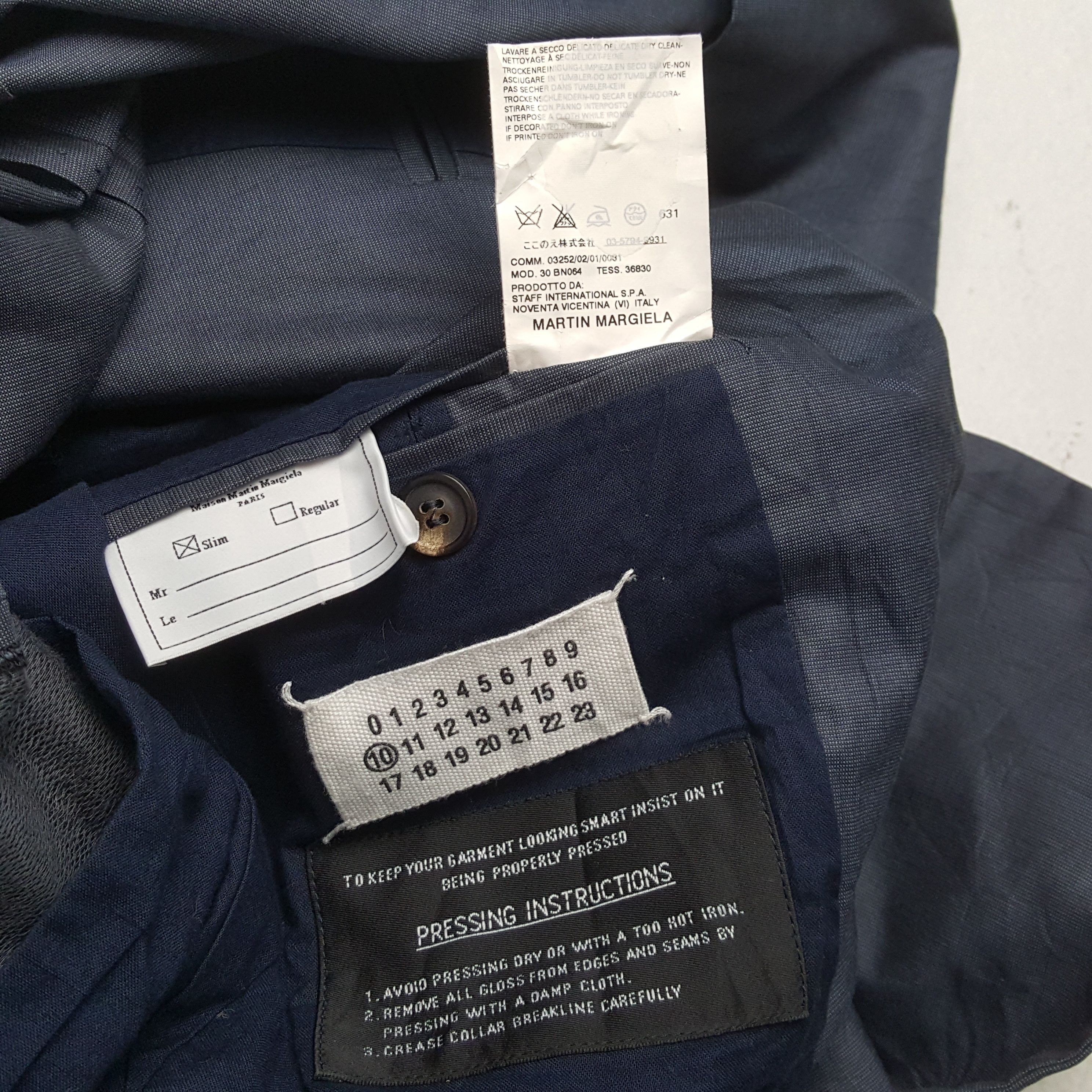 Maison Margiela × Vintage Vintage MAISON MARGIELA Italian Fashion Brand Blazer Size 40S - 7 Thumbnail