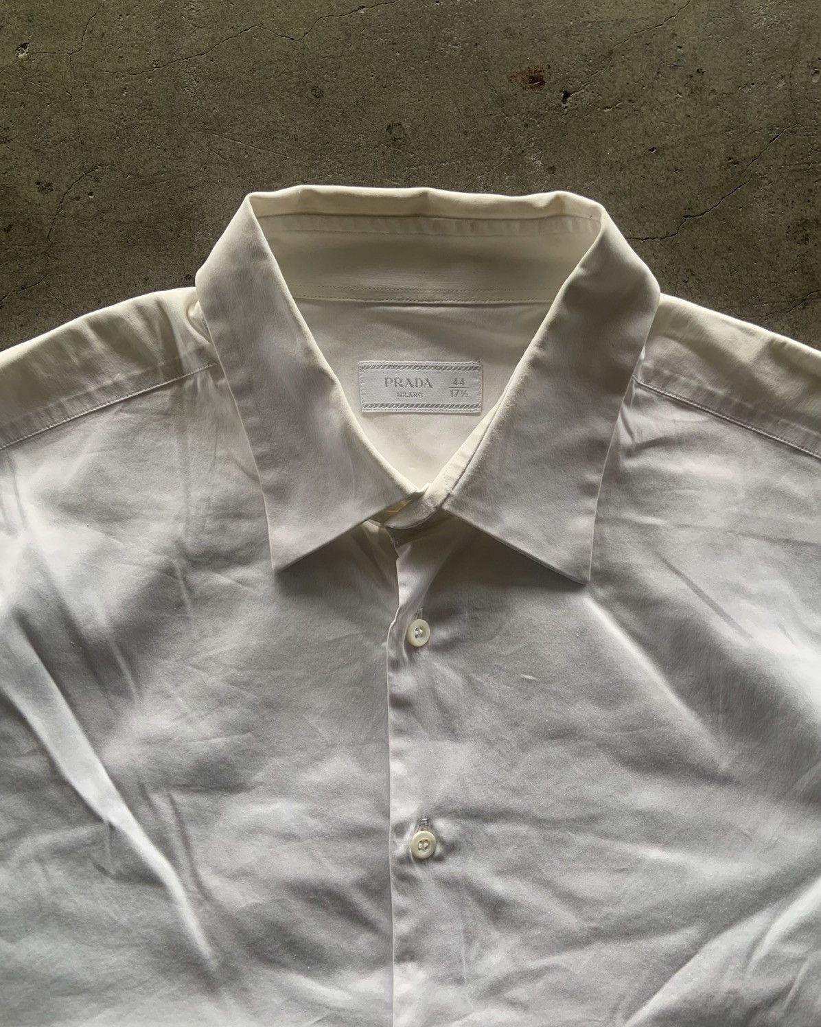 Prada Prada Milano White Button Up Shirt Size US XL / EU 56 / 4 - 2 Thumbnail