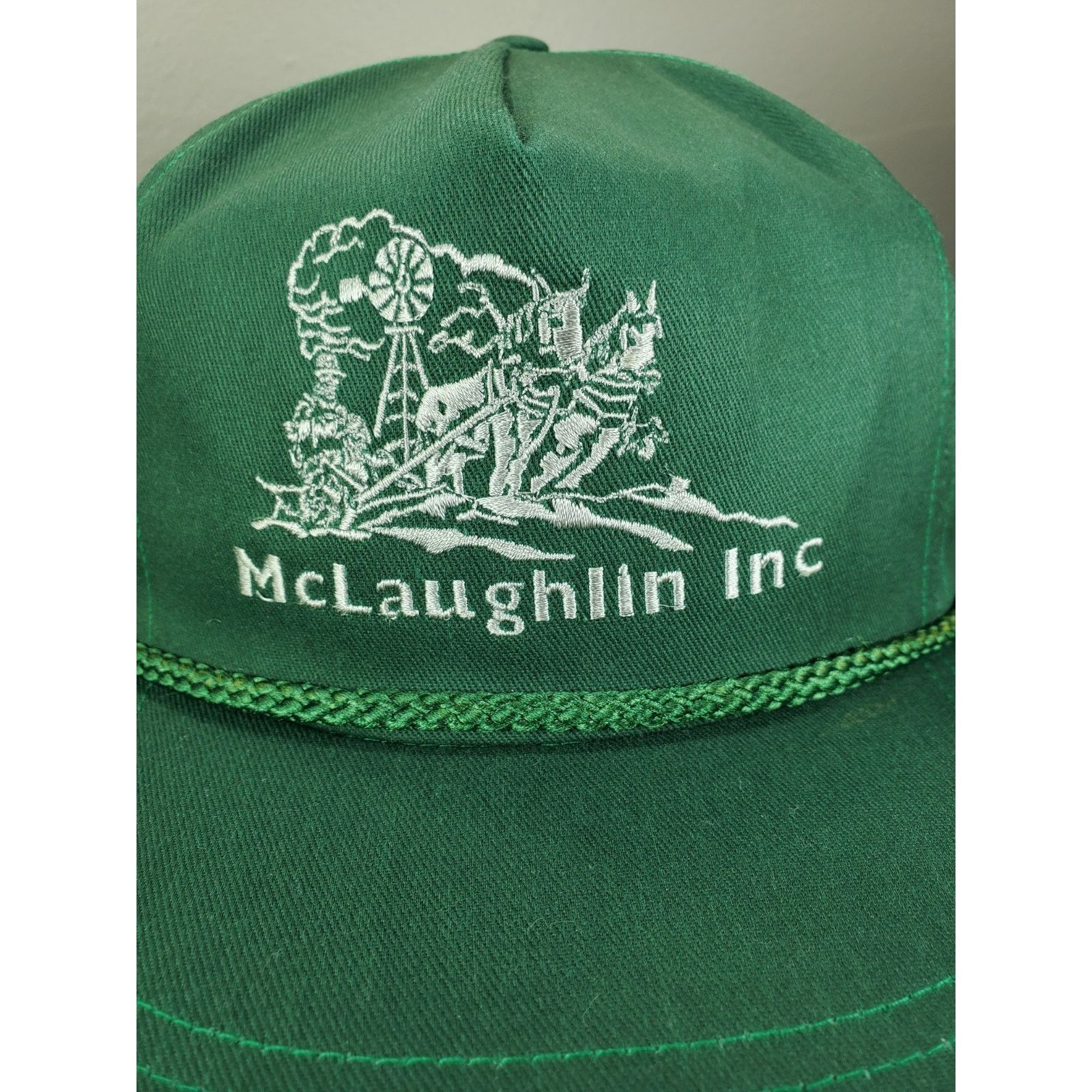 John Deere × Vintage 1994 John Deere McLaughlin Inc Greensburg KansasHat Cap Farm Size ONE SIZE - 5 Thumbnail