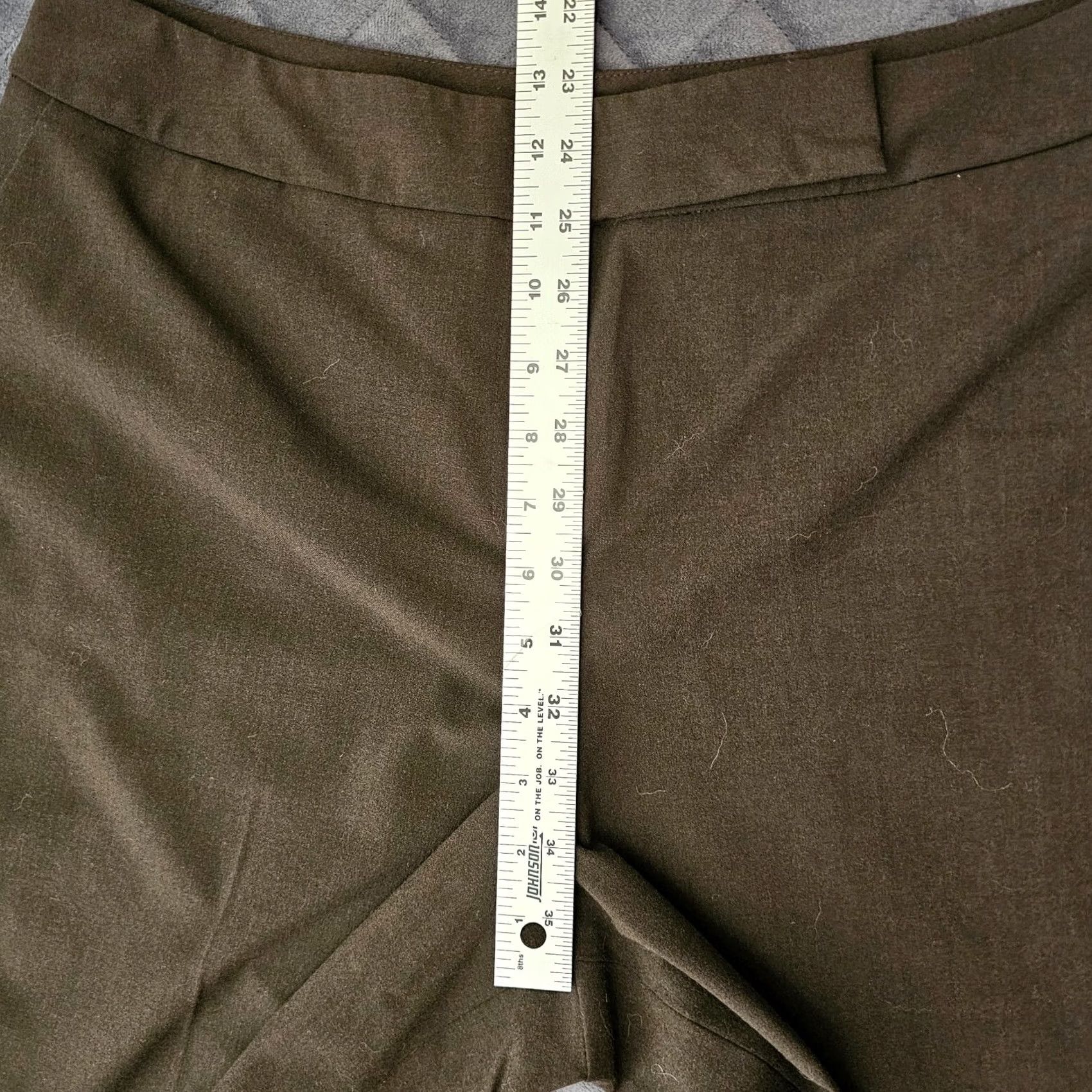Talbots Talbots Pants Women's 14 Brown Cropped Capri Stretch Career Dress Pants Size 36" / US 14 / IT 50 - 5 Thumbnail