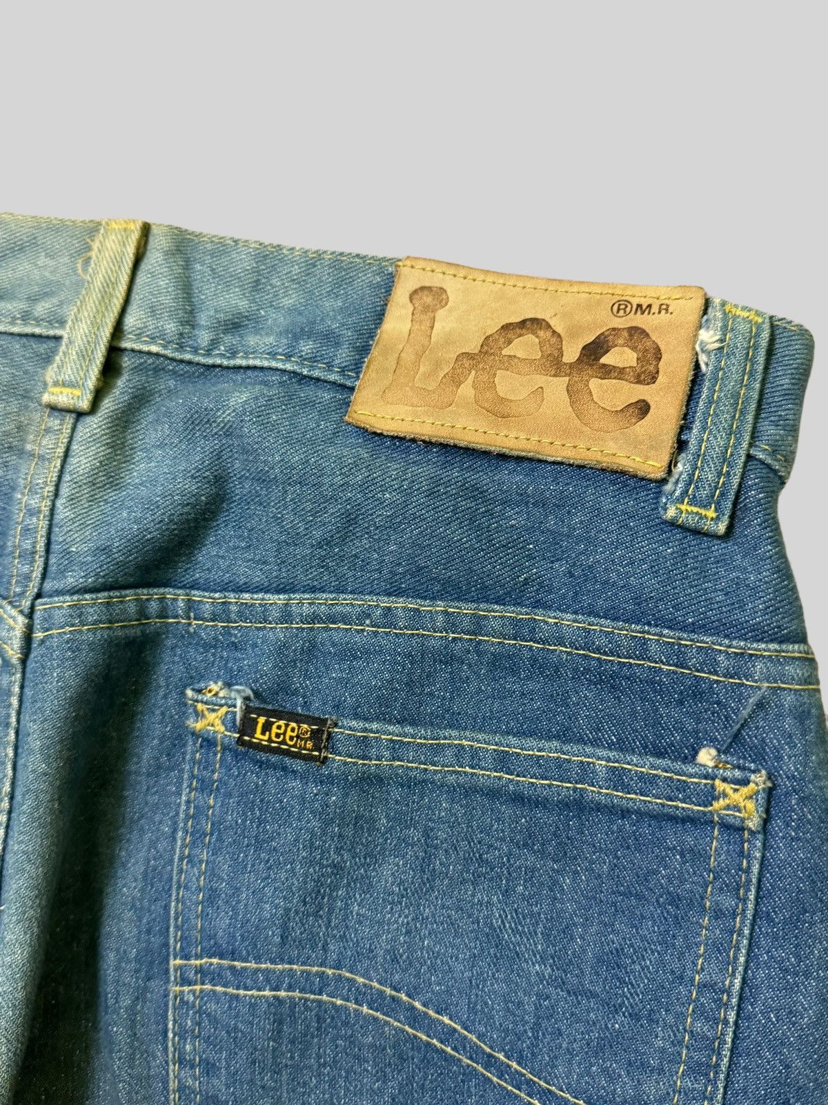 Lee Vintage Flared Lee Raider Talon Zipper Faded Denim Size US 28 / EU 44 - 15 Thumbnail